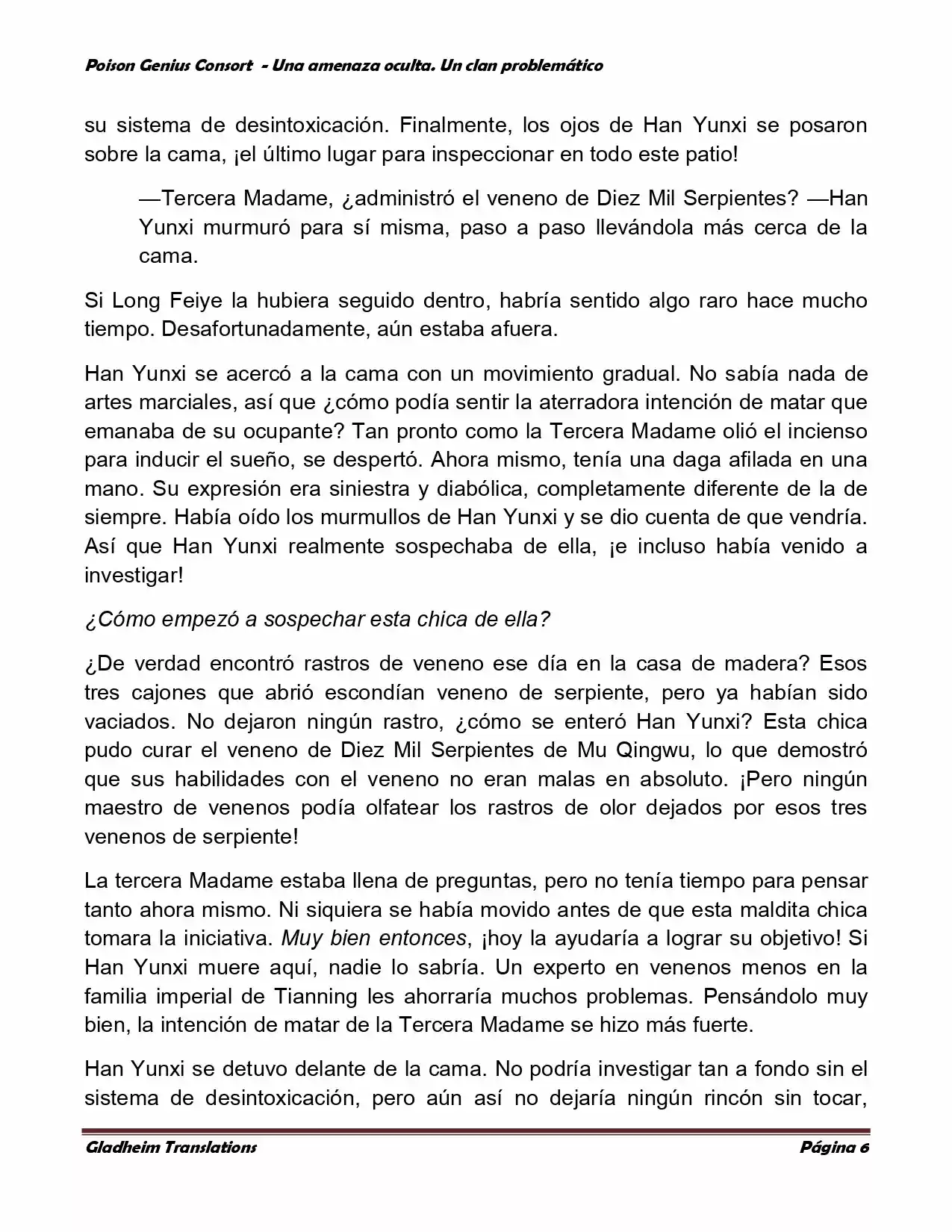 Poison Genious Consort (Novela) - Capítulo 104 - Página 6 - LectorTMOo