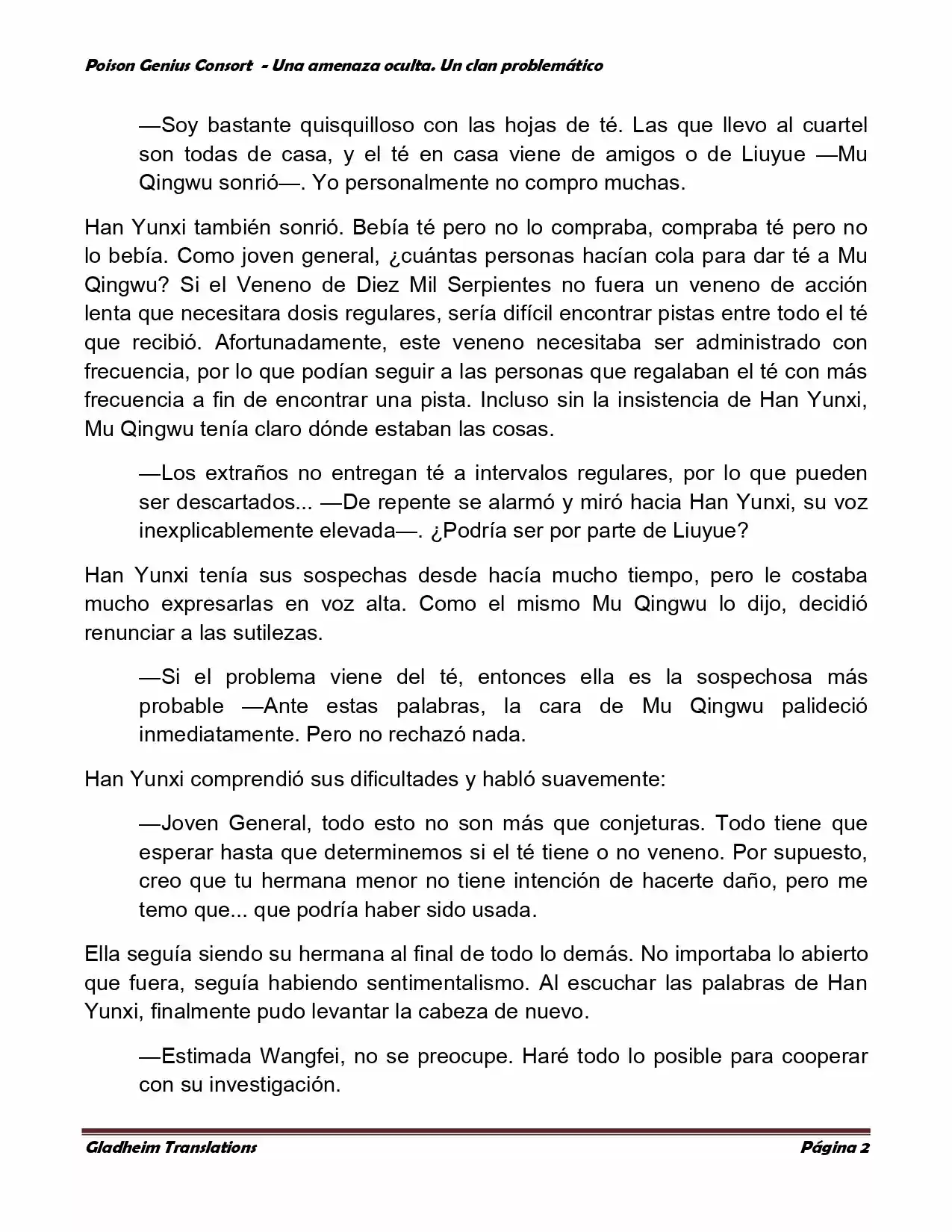 Poison Genious Consort (Novela) - Capítulo 106 - Página 2 - LectorTMOo