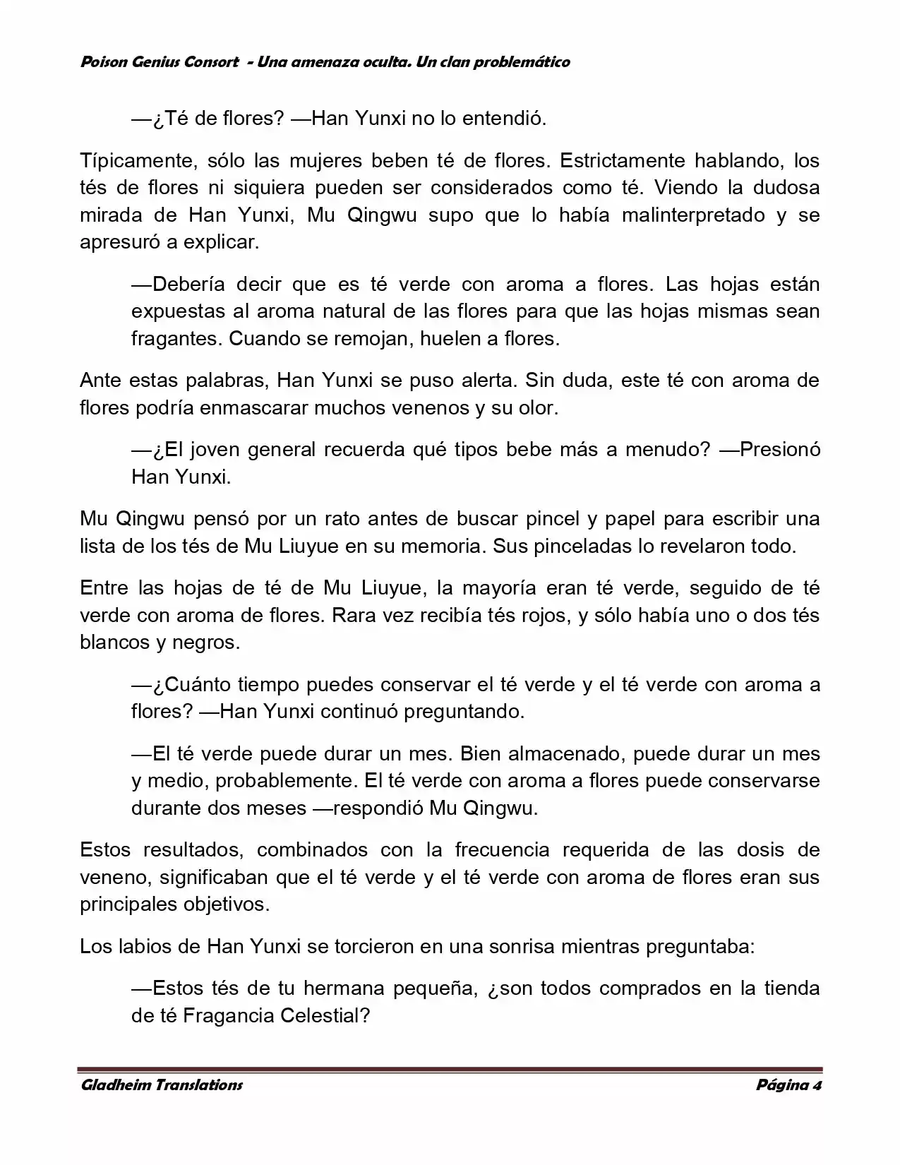 Poison Genious Consort (Novela) - Capítulo 106 - Página 4 - LectorTMOo