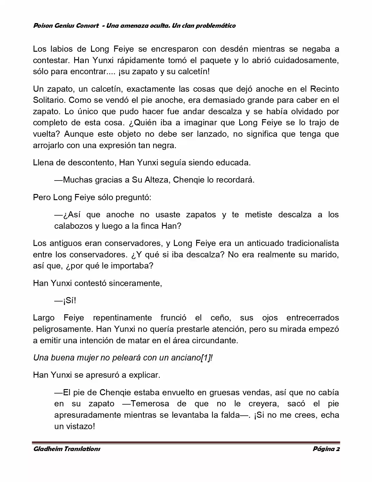 Poison Genious Consort (Novela) - Capítulo 107 - Página 2 - LectorTMOo