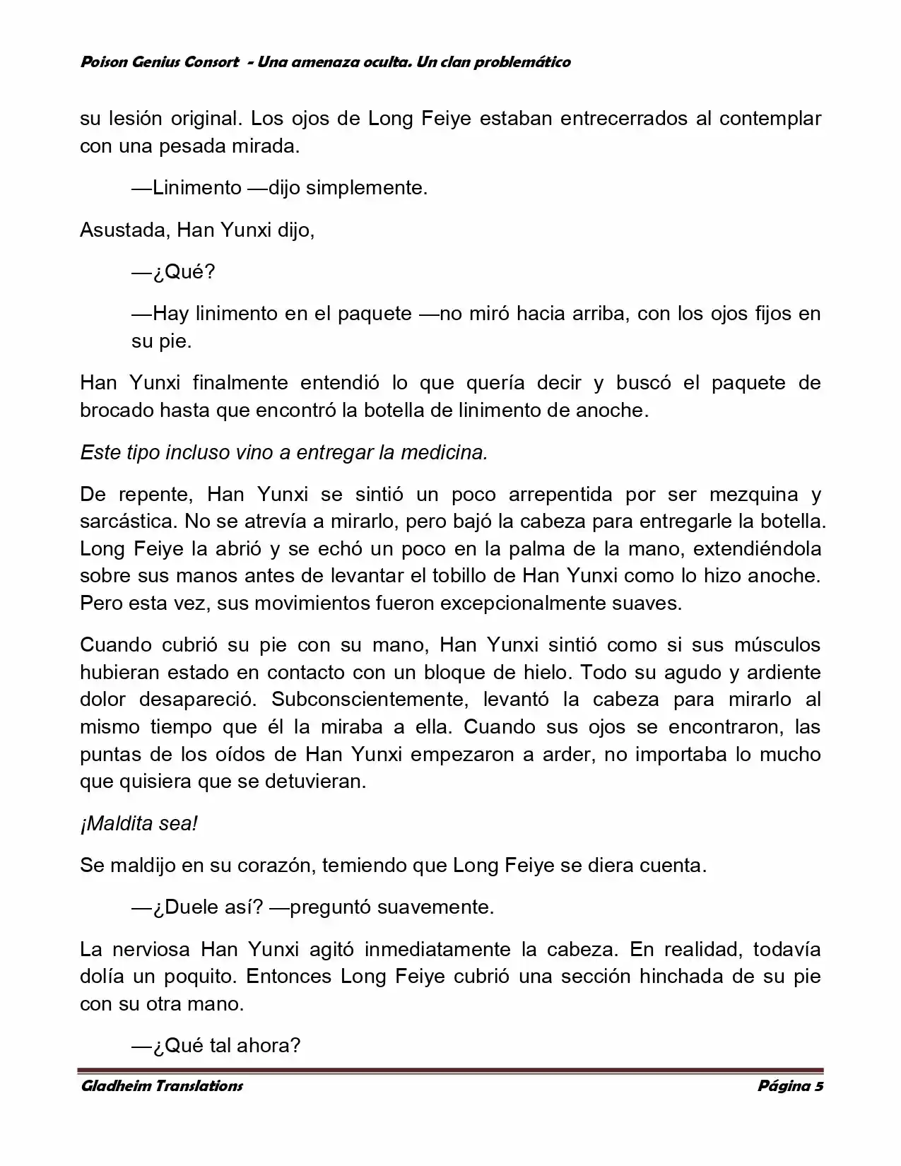 Poison Genious Consort (Novela) - Capítulo 107 - Página 5 - LectorTMOo