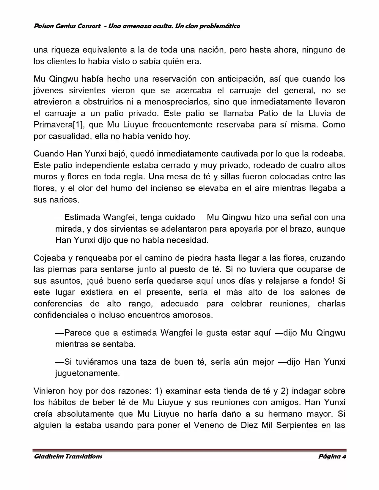 Poison Genious Consort (Novela) - Capítulo 108 - Página 4 - LectorTMOo