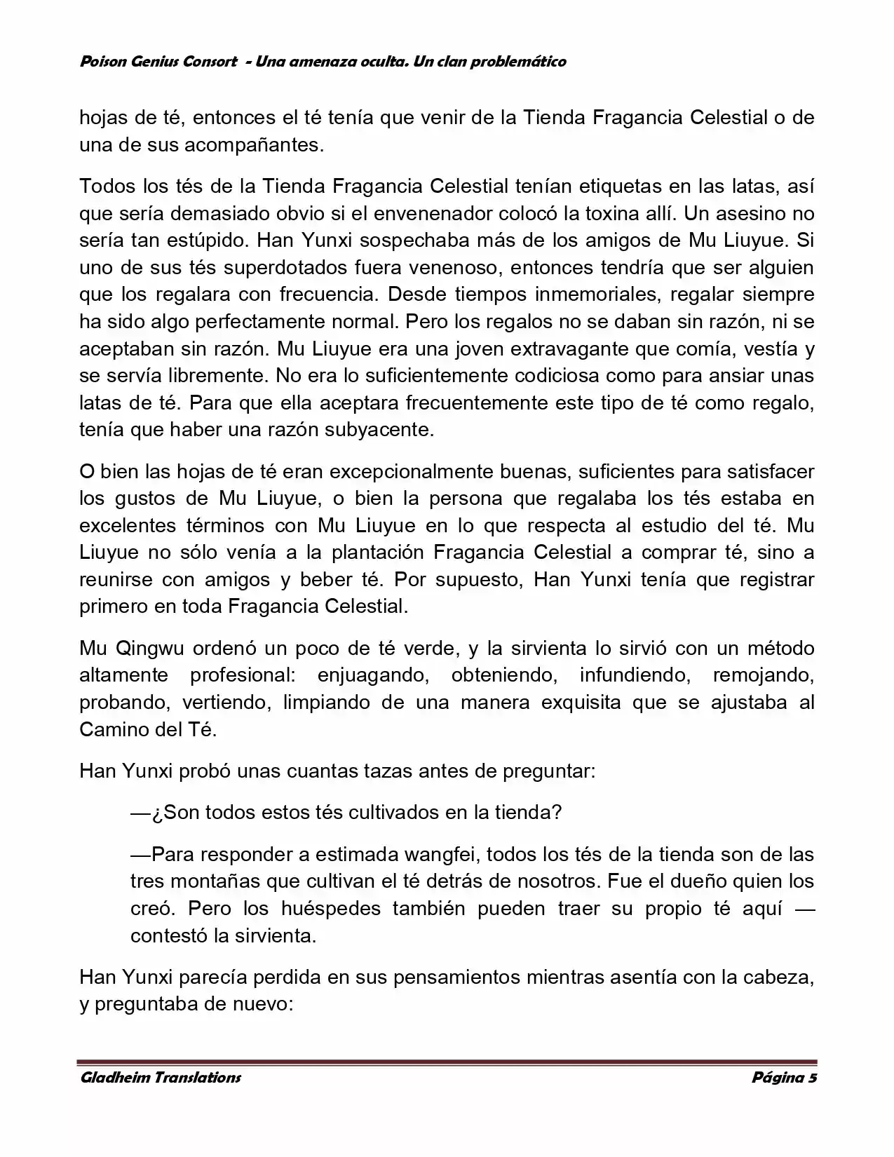 Poison Genious Consort (Novela) - Capítulo 108 - Página 5 - LectorTMOo