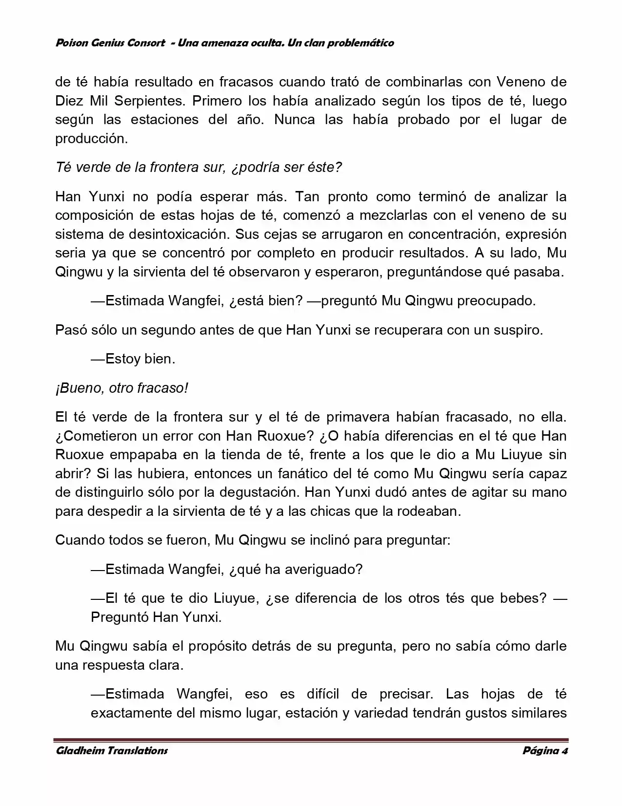 Poison Genious Consort (Novela) - Capítulo 109 - Página 4 - LectorTMOo