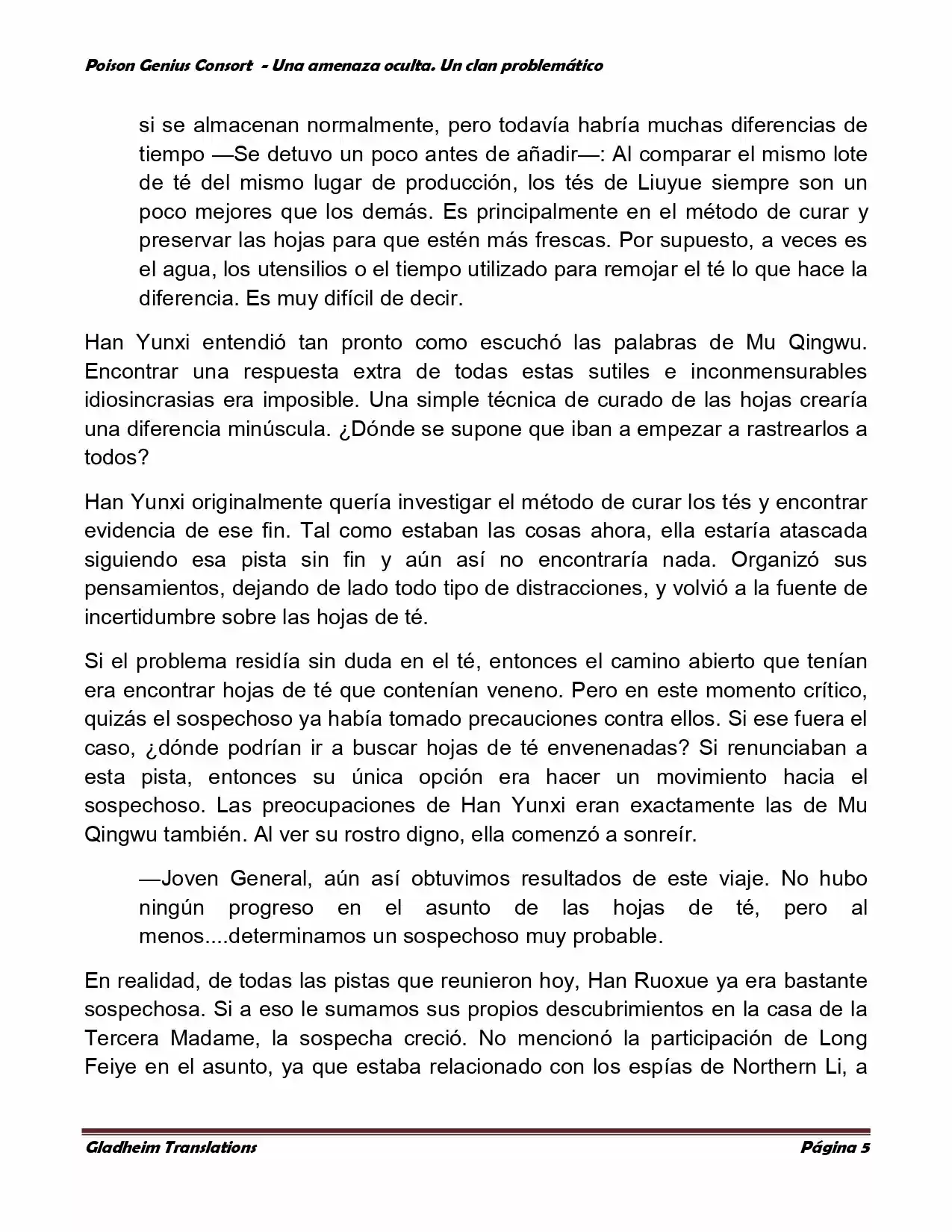 Poison Genious Consort (Novela) - Capítulo 109 - Página 5 - LectorTMOo