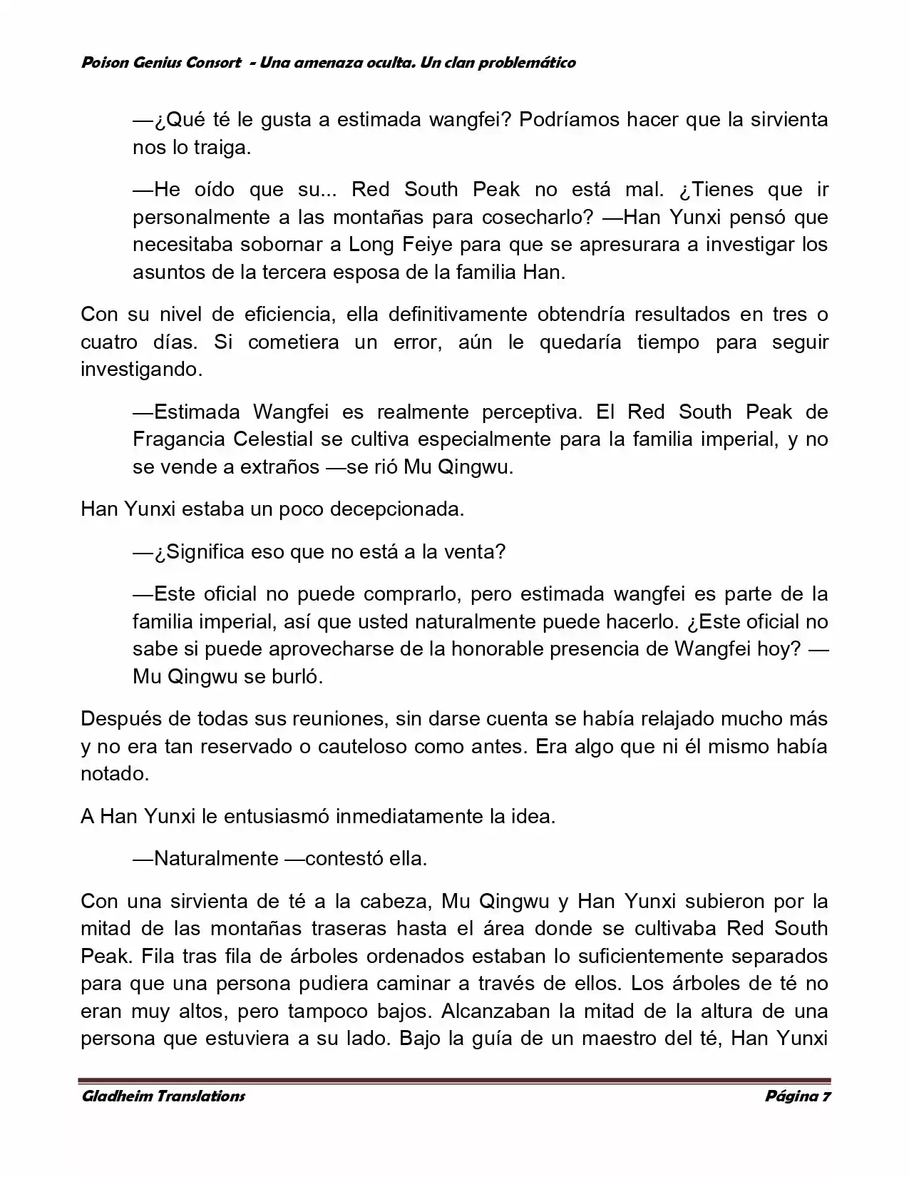 Poison Genious Consort (Novela) - Capítulo 109 - Página 7 - LectorTMOo