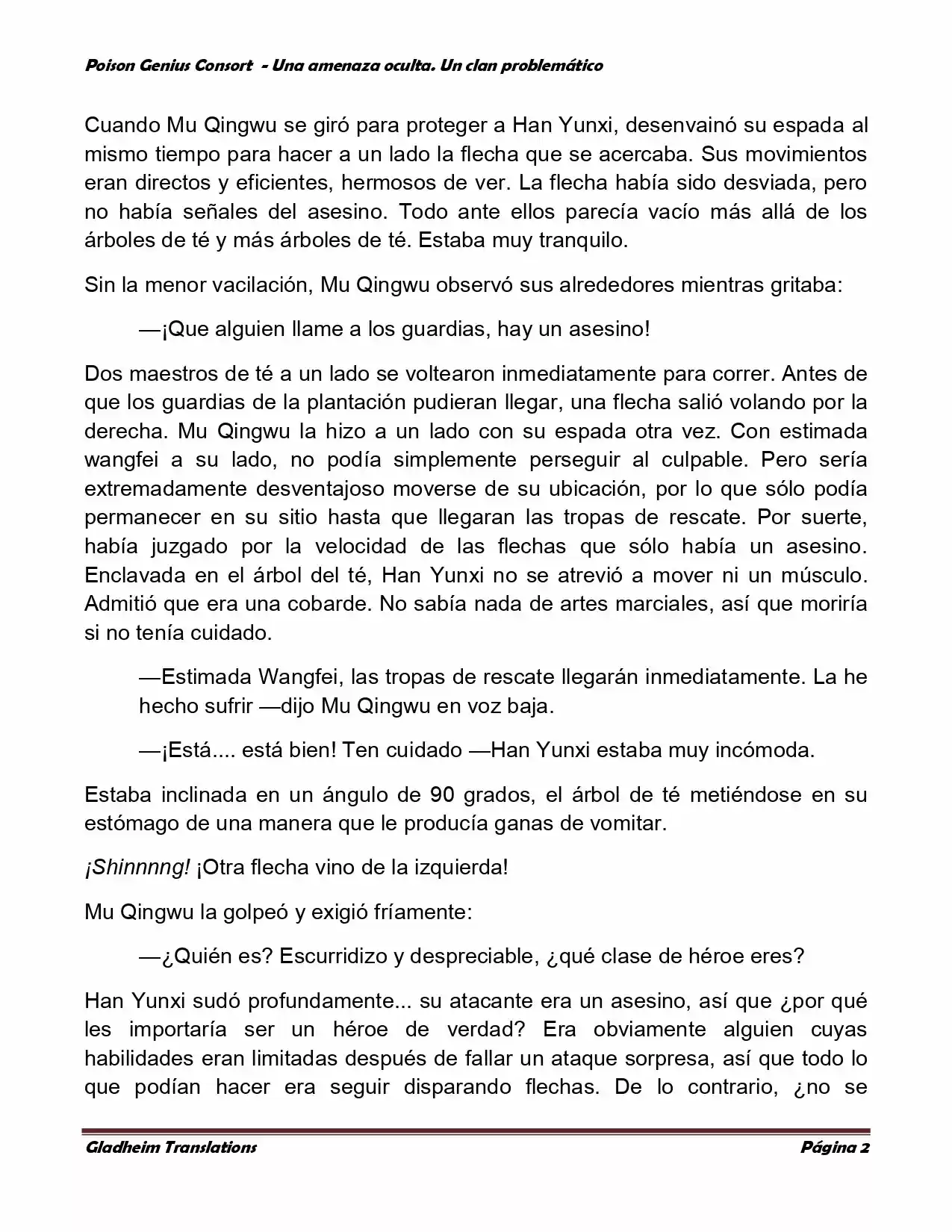 Poison Genious Consort (Novela) - Capítulo 110 - Página 2 - LectorTMOo