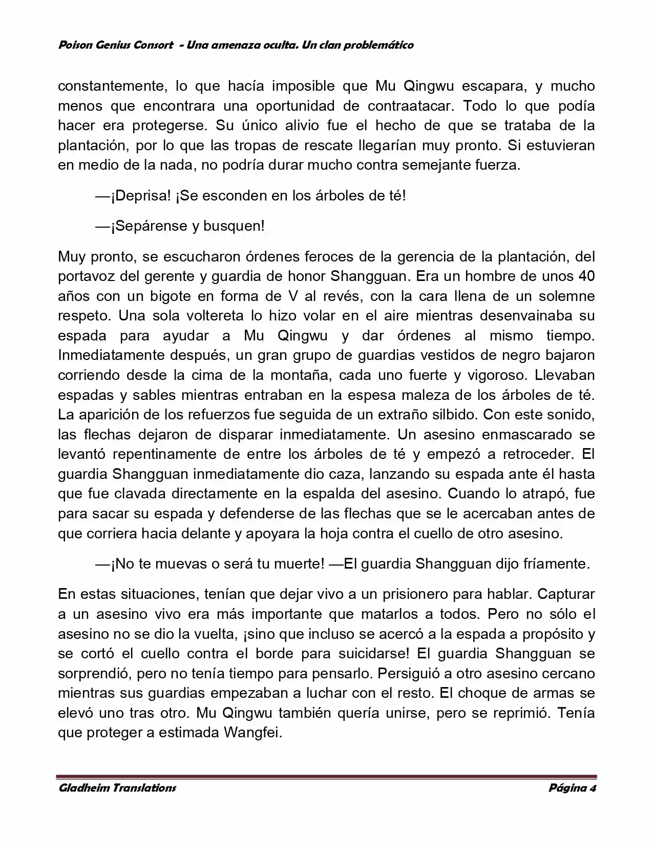 Poison Genious Consort (Novela) - Capítulo 110 - Página 4 - LectorTMOo