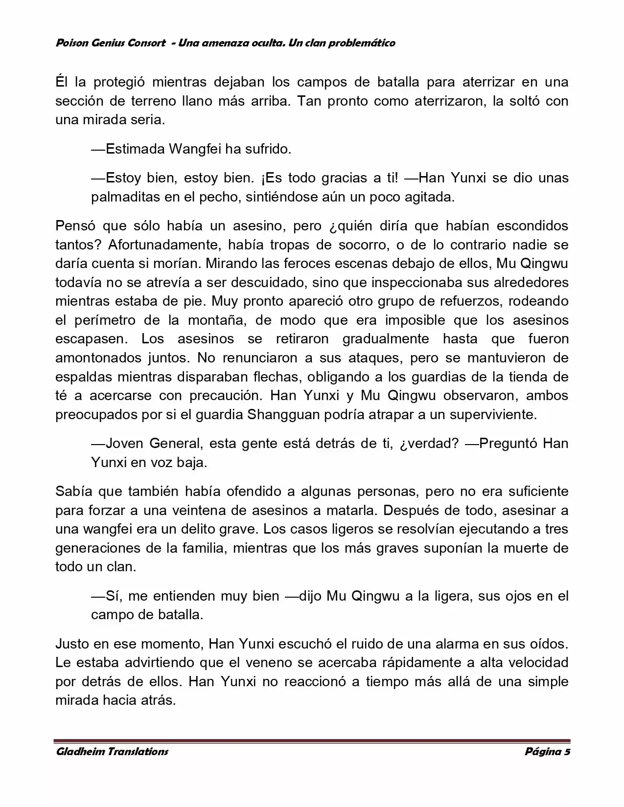 Poison Genious Consort (Novela) - Capítulo 110 - Página 5 - LectorTMOo