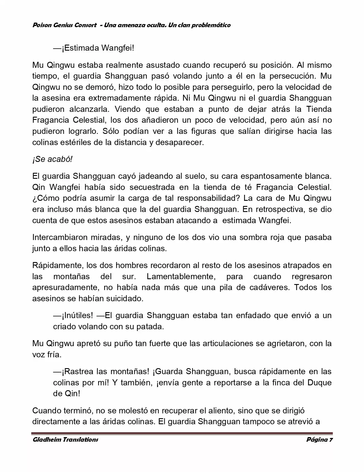 Poison Genious Consort (Novela) - Capítulo 110 - Página 7 - LectorTMOo