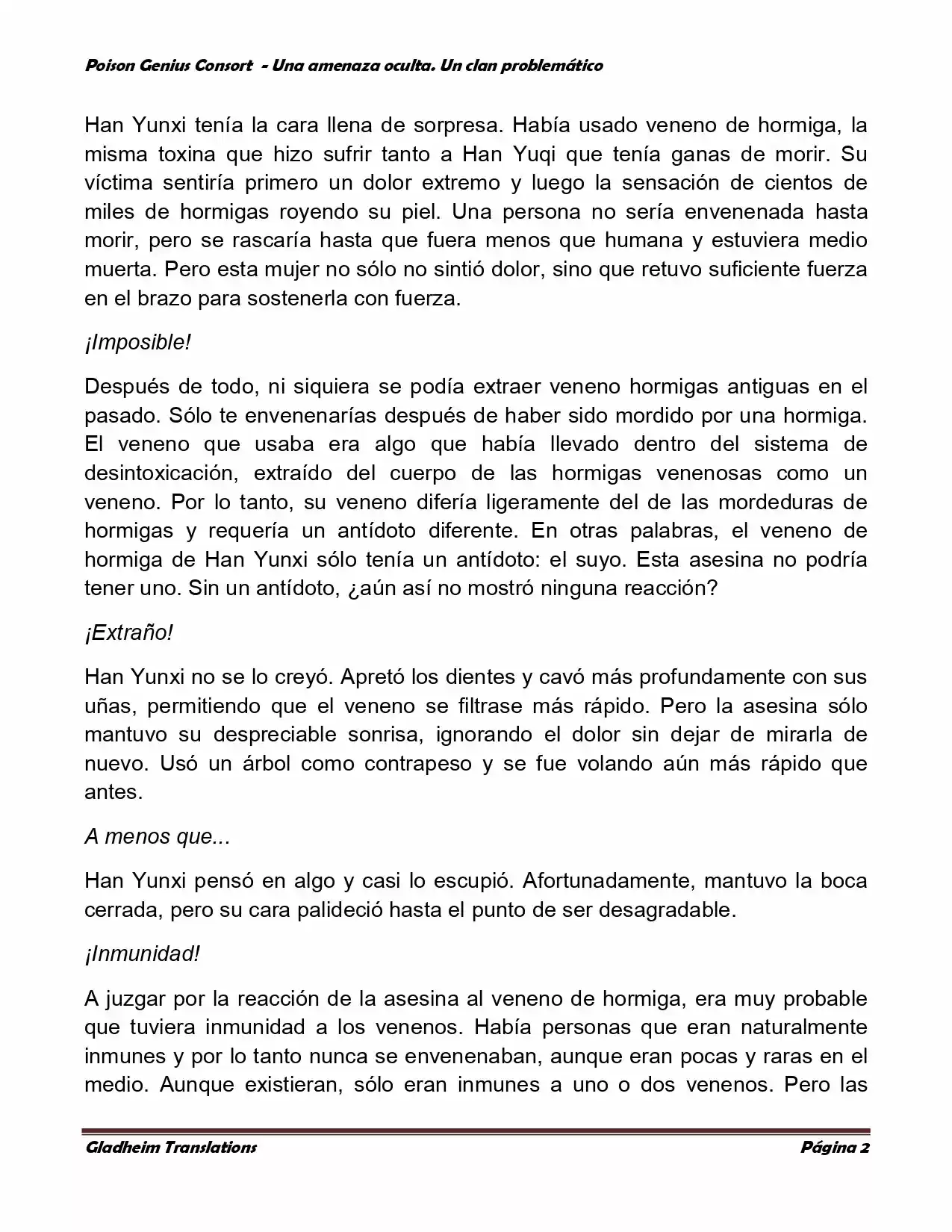 Poison Genious Consort (Novela) - Capítulo 111 - Página 2 - LectorTMOo