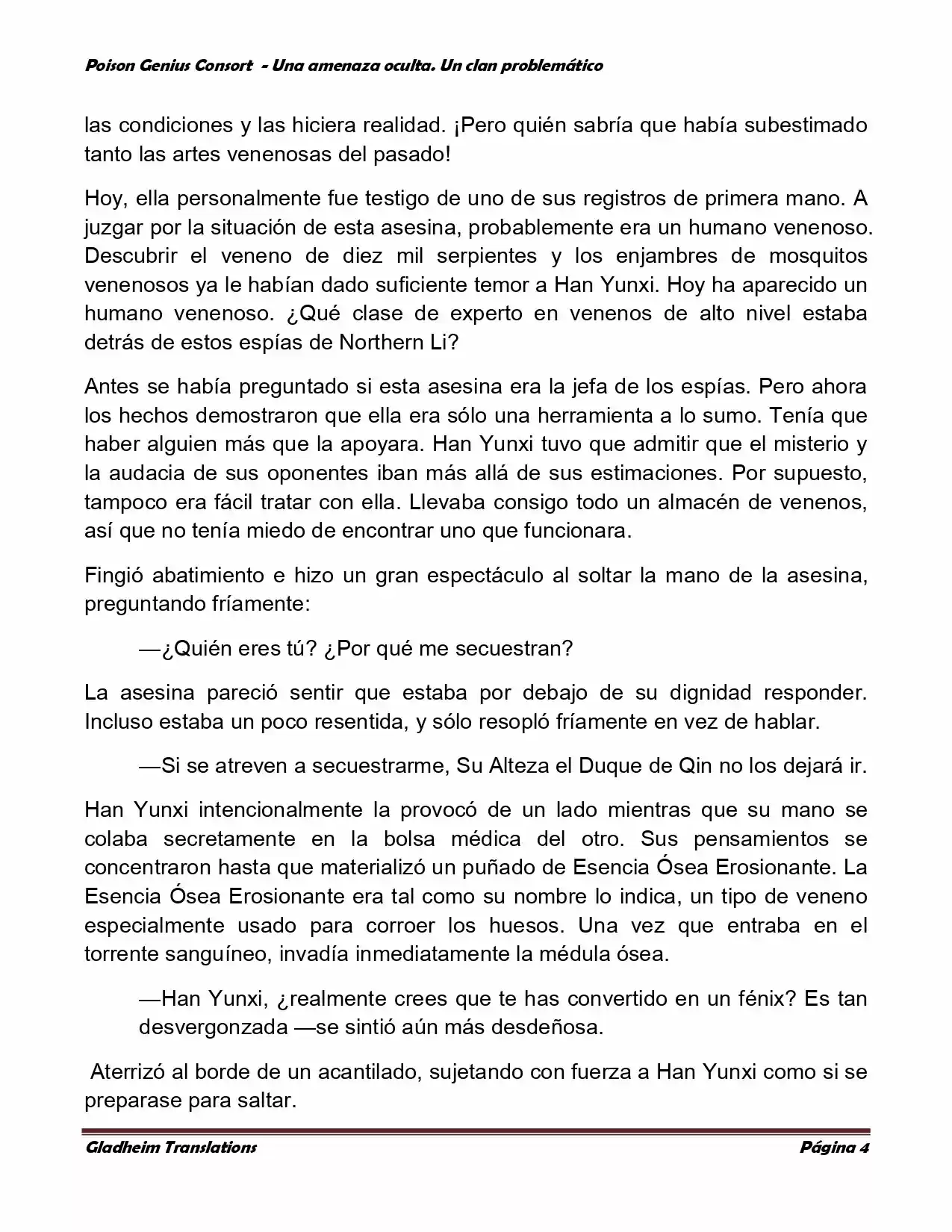 Poison Genious Consort (Novela) - Capítulo 111 - Página 4 - LectorTMOo