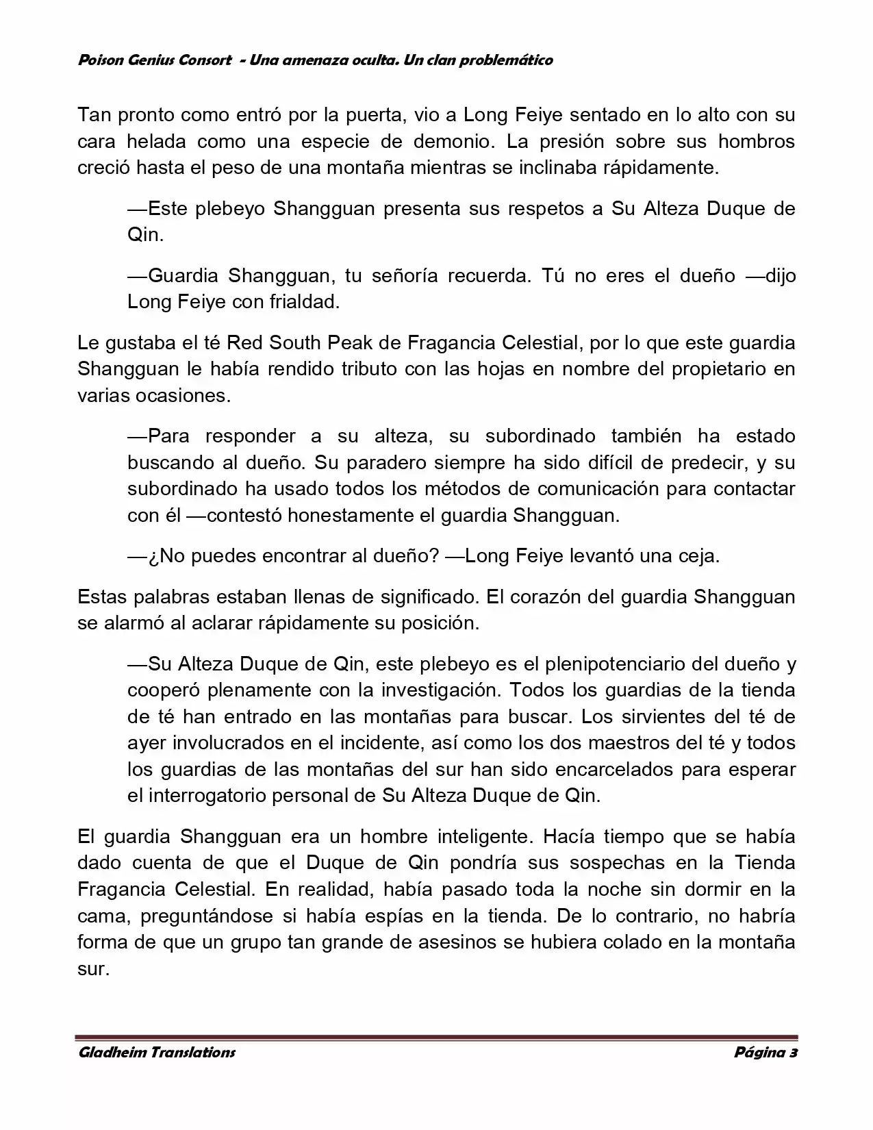Poison Genious Consort (Novela) - Capítulo 112 - Página 3 - LectorTMOo