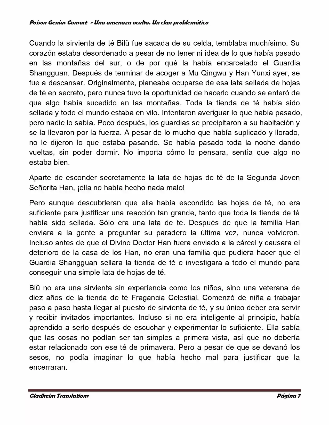 Poison Genious Consort (Novela) - Capítulo 112 - Página 7 - LectorTMOo