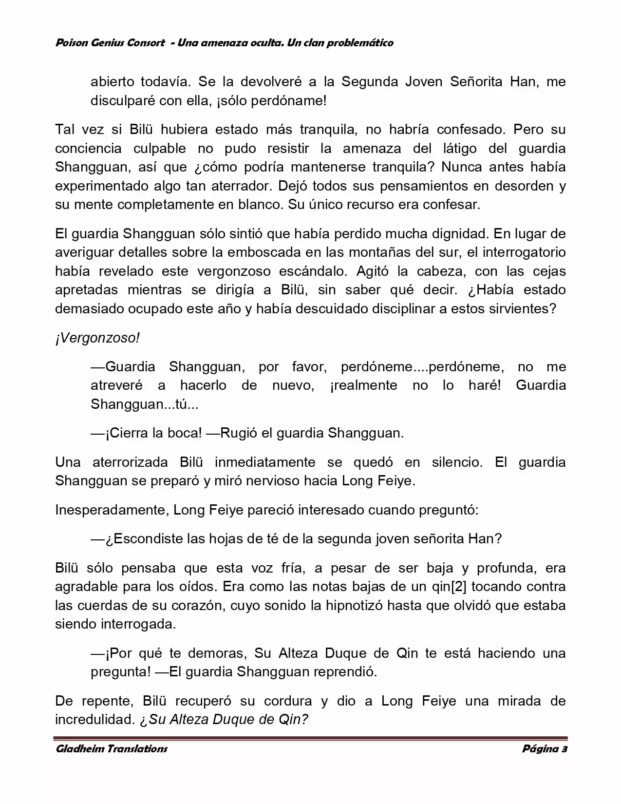 Poison Genious Consort (Novela) - Capítulo 113 - Página 3 - LectorTMOo