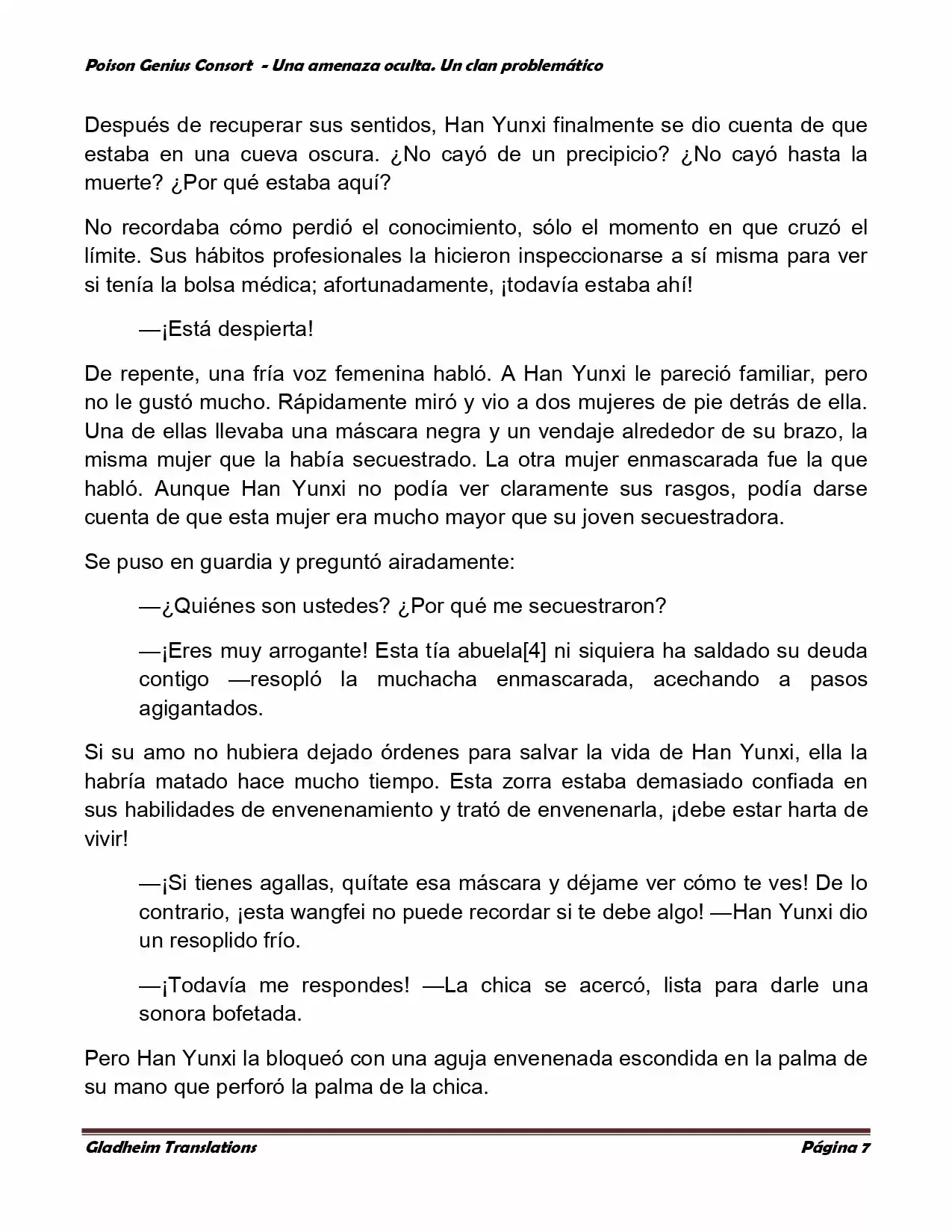 Poison Genious Consort (Novela) - Capítulo 113 - Página 7 - LectorTMOo