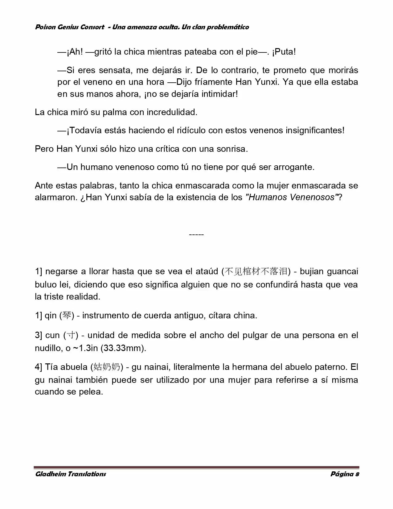 Poison Genious Consort (Novela) - Capítulo 113 - Página 8 - LectorTMOo