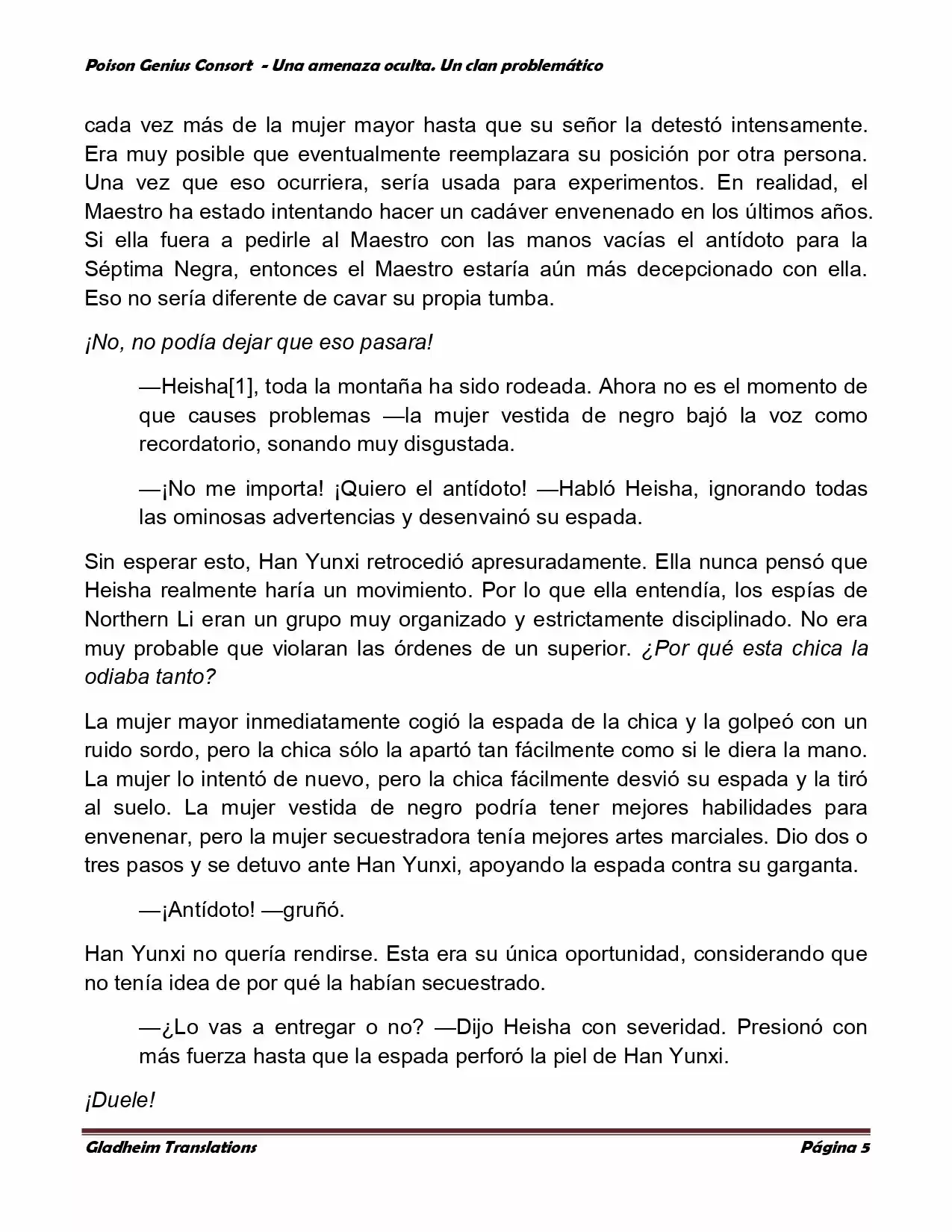 Poison Genious Consort (Novela) - Capítulo 114 - Página 5 - LectorTMOo