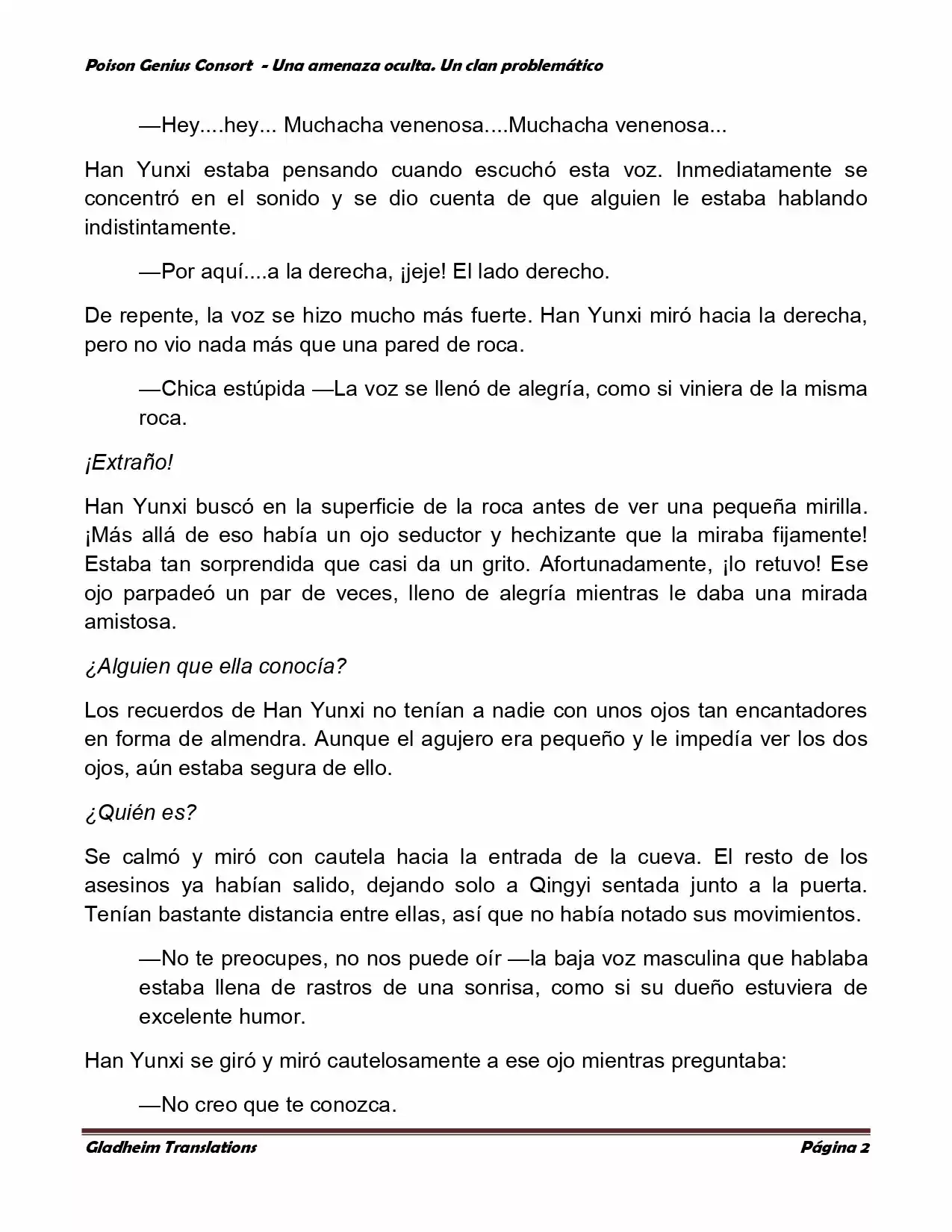 Poison Genious Consort (Novela) - Capítulo 115 - Página 2 - LectorTMOo