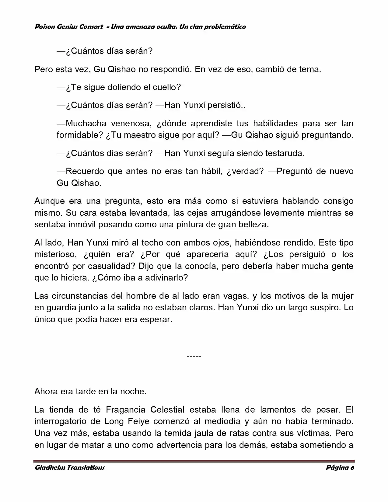 Poison Genious Consort (Novela) - Capítulo 115 - Página 6 - LectorTMOo