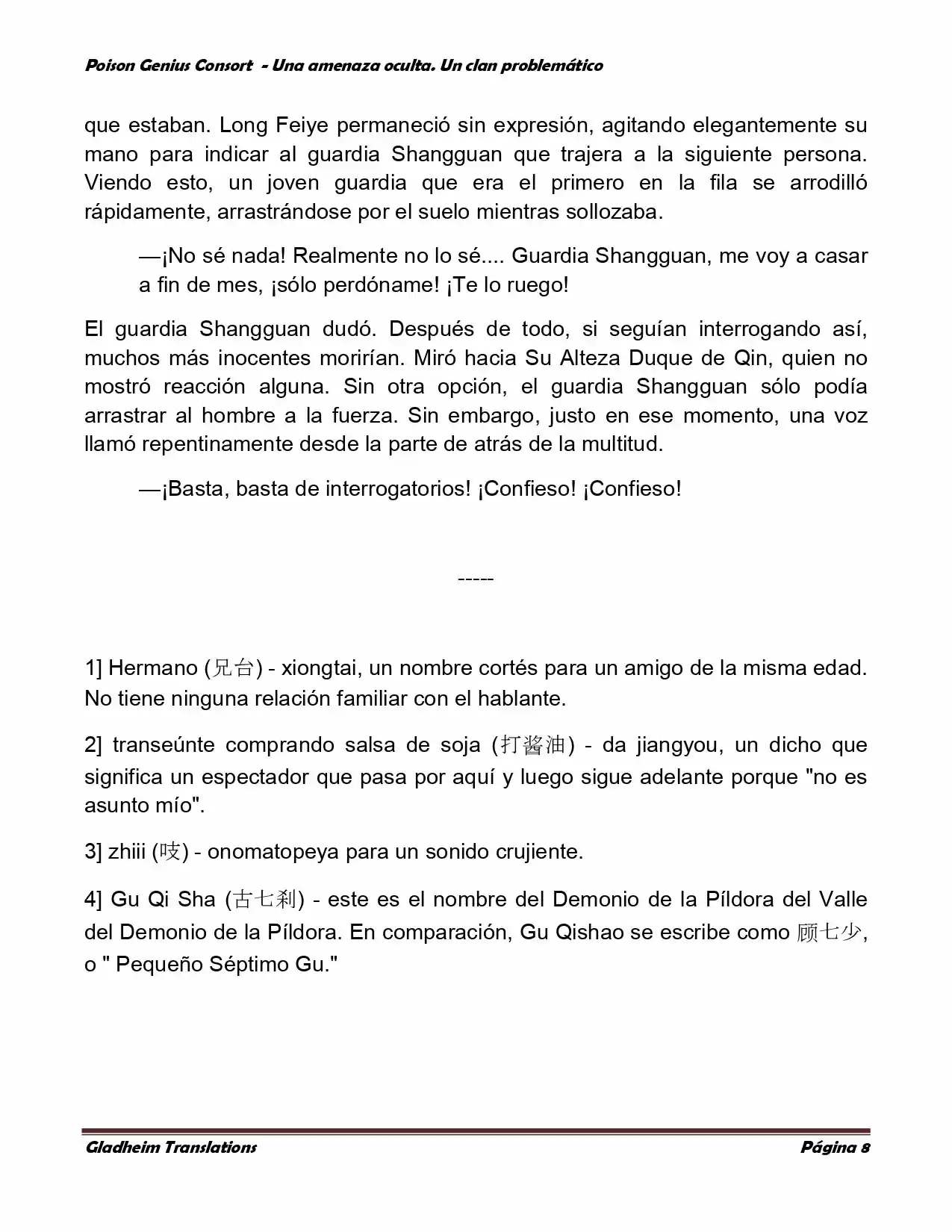 Poison Genious Consort (Novela) - Capítulo 115 - Página 8 - LectorTMOo
