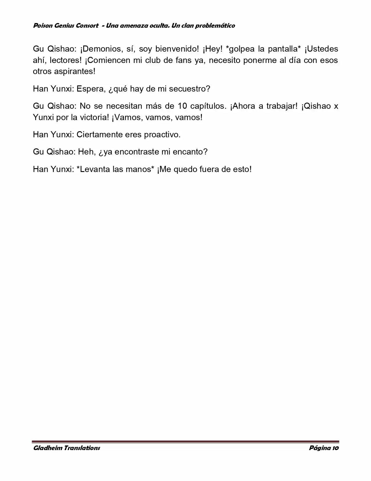 Poison Genious Consort (Novela) - Capítulo 115 - Página 10 - LectorTMOo