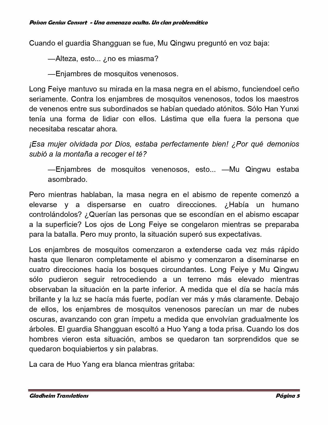 Poison Genious Consort (Novela) - Capítulo 116 - Página 5 - LectorTMOo