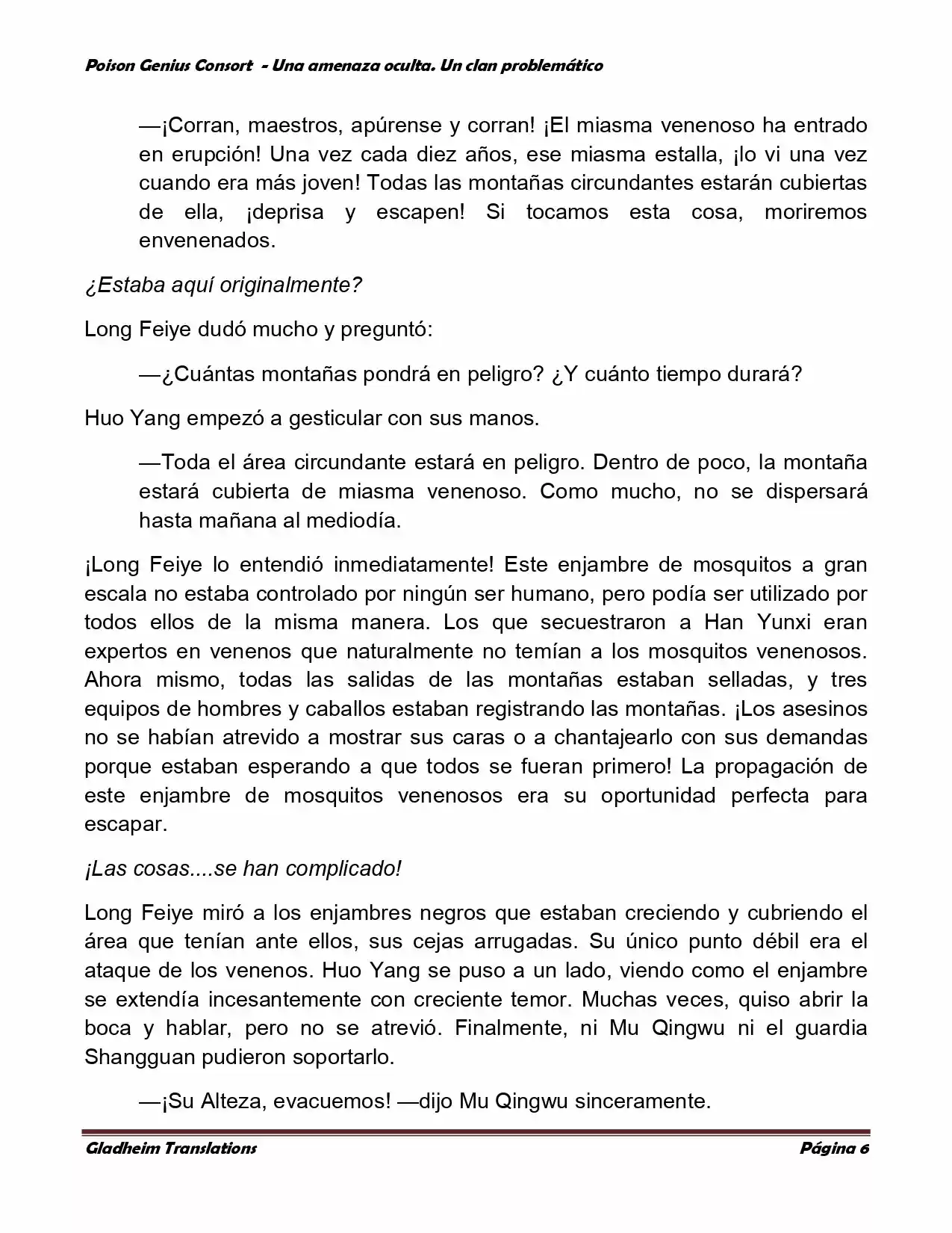 Poison Genious Consort (Novela) - Capítulo 116 - Página 6 - LectorTMOo