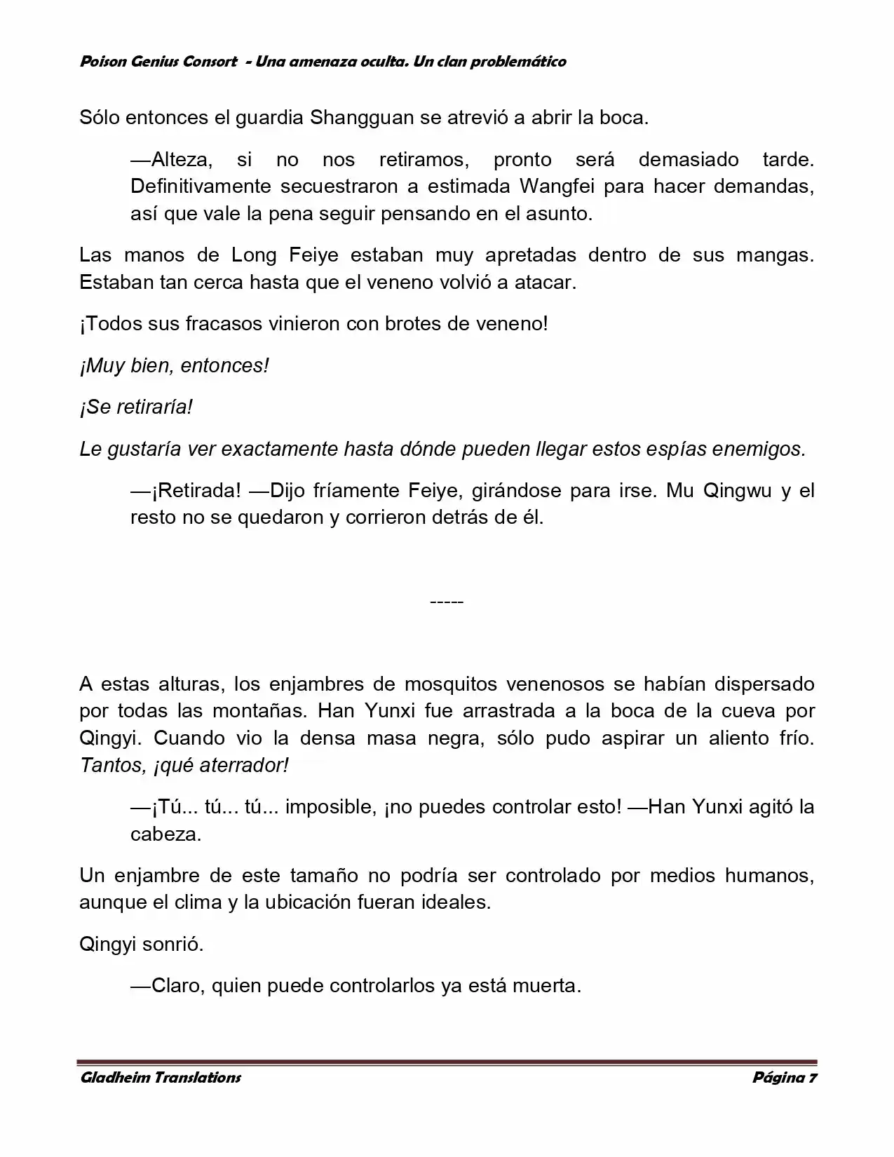 Poison Genious Consort (Novela) - Capítulo 116 - Página 7 - LectorTMOo