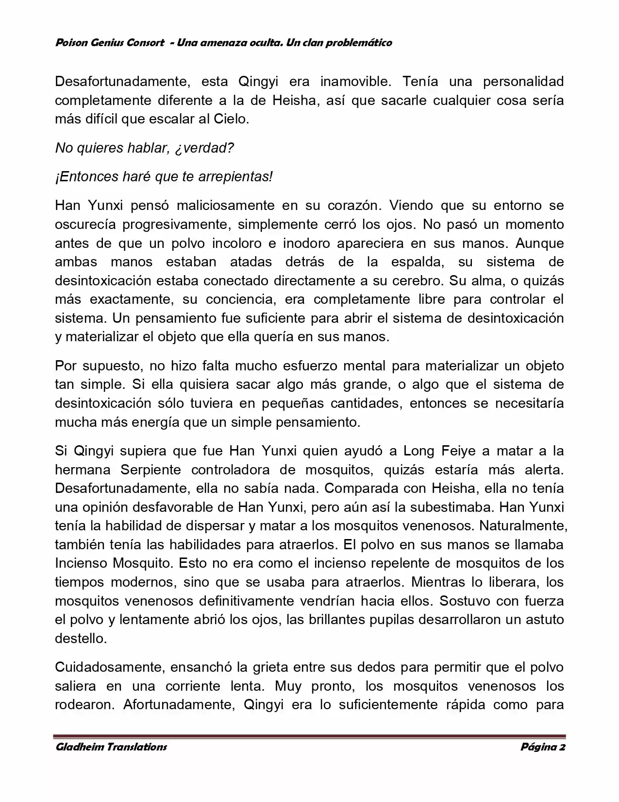 Poison Genious Consort (Novela) - Capítulo 117 - Página 2 - LectorTMOo