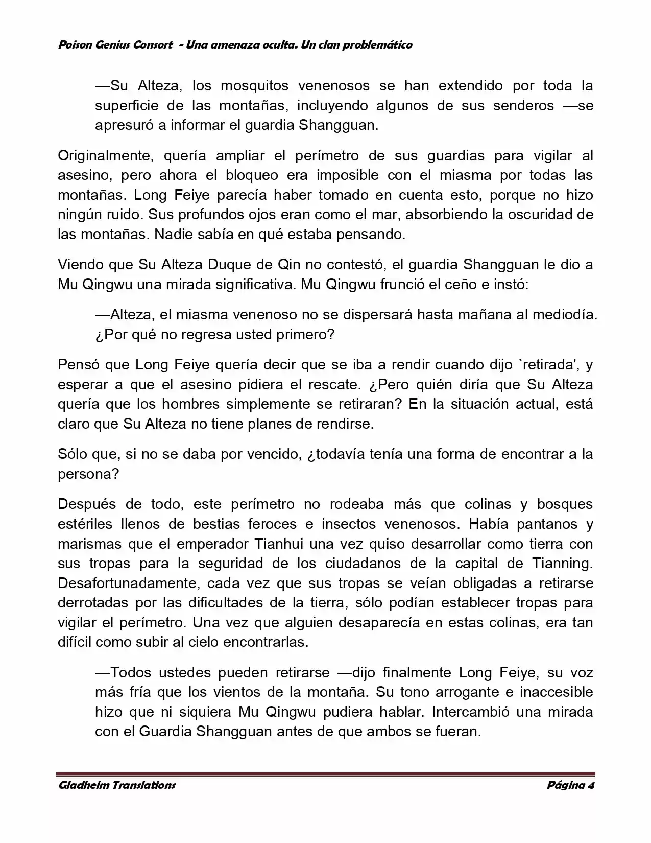 Poison Genious Consort (Novela) - Capítulo 117 - Página 4 - LectorTMOo