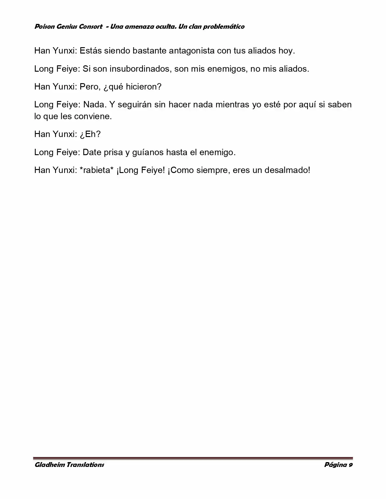 Poison Genious Consort (Novela) - Capítulo 117 - Página 9 - LectorTMOo