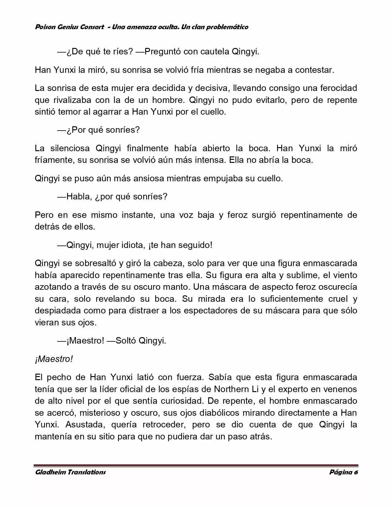 Poison Genious Consort (Novela) - Capítulo 118 - Página 6 - LectorTMOo