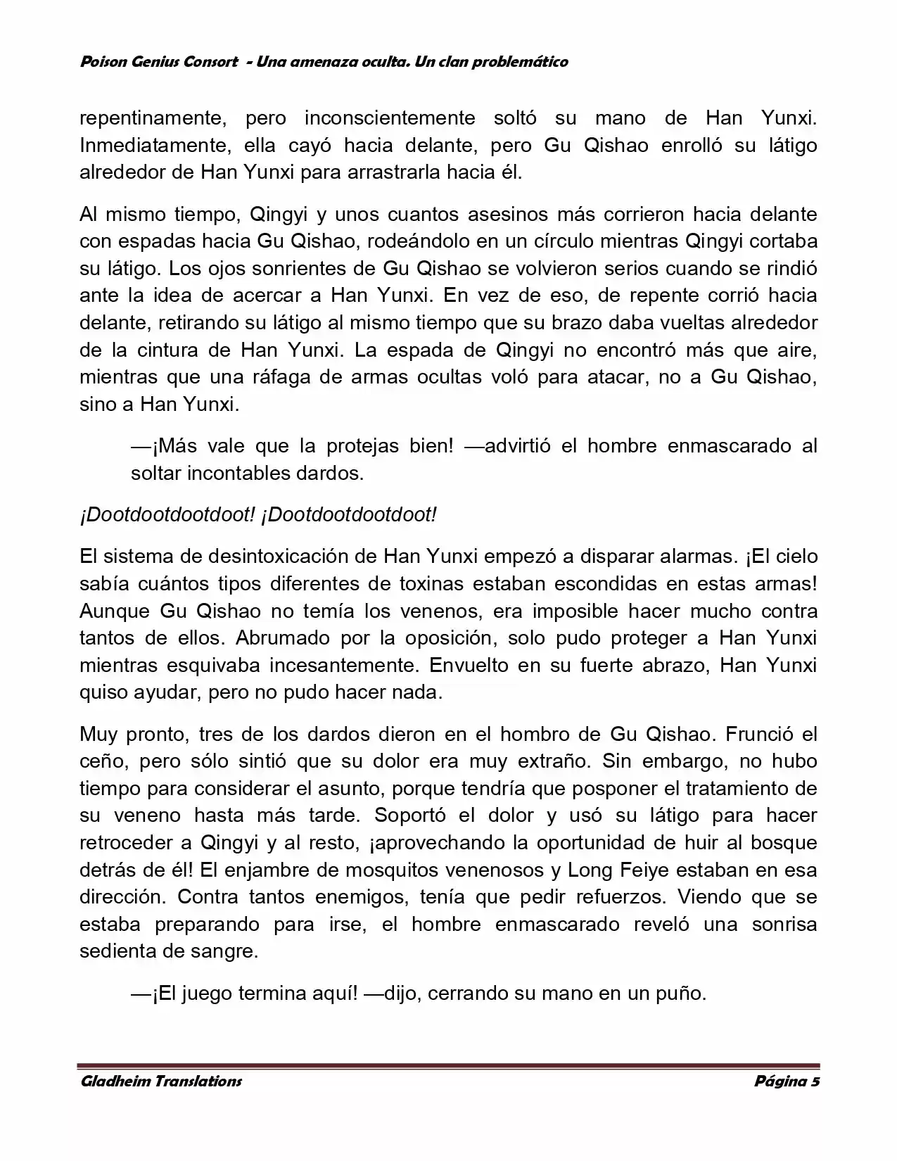 Poison Genious Consort (Novela) - Capítulo 119 - Página 5 - LectorTMOo