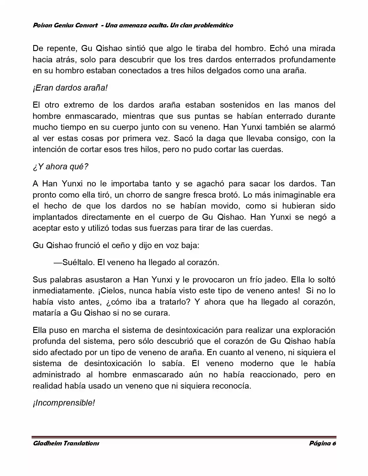 Poison Genious Consort (Novela) - Capítulo 119 - Página 6 - LectorTMOo