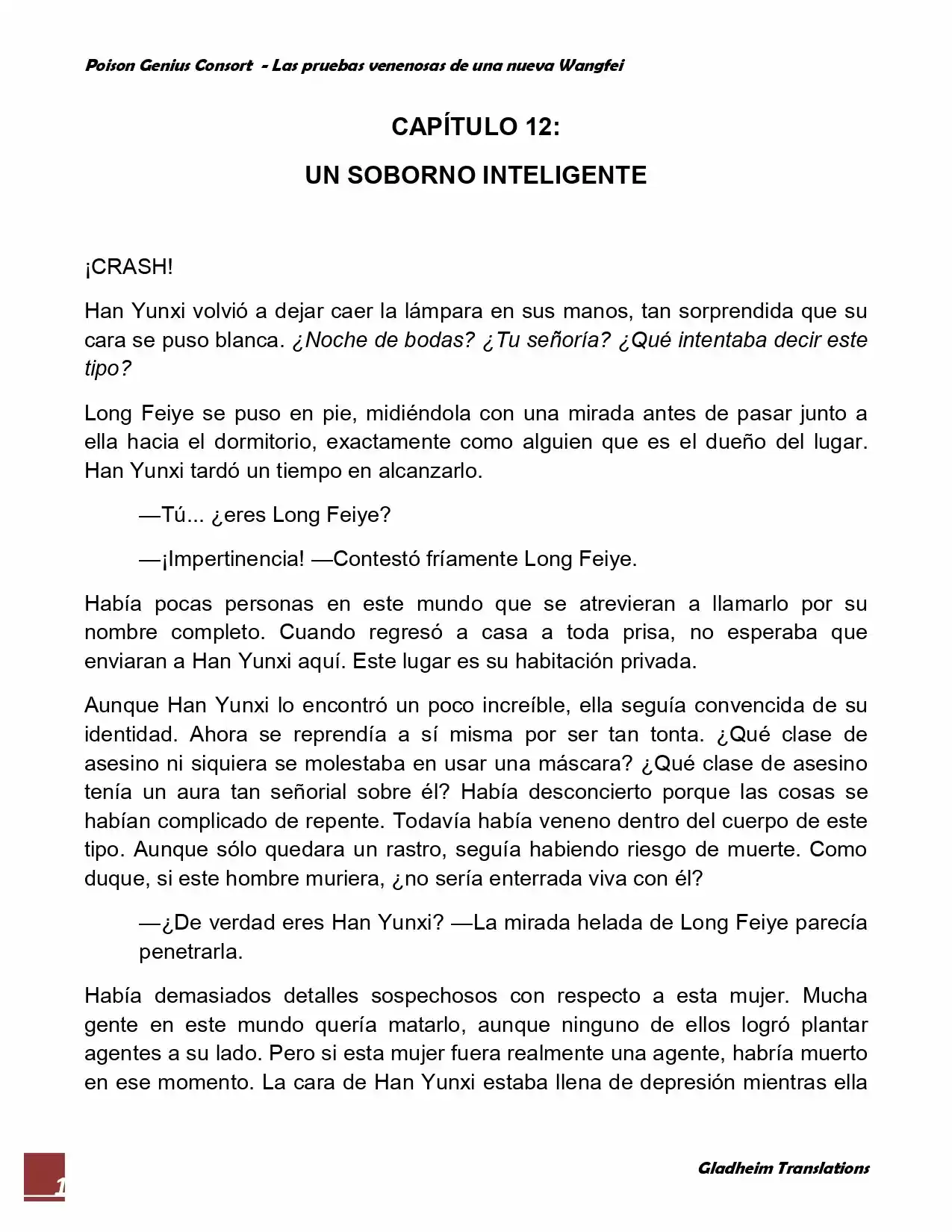 Poison Genious Consort (Novela) - Capítulo 12 - Página 1 - LectorTMOo