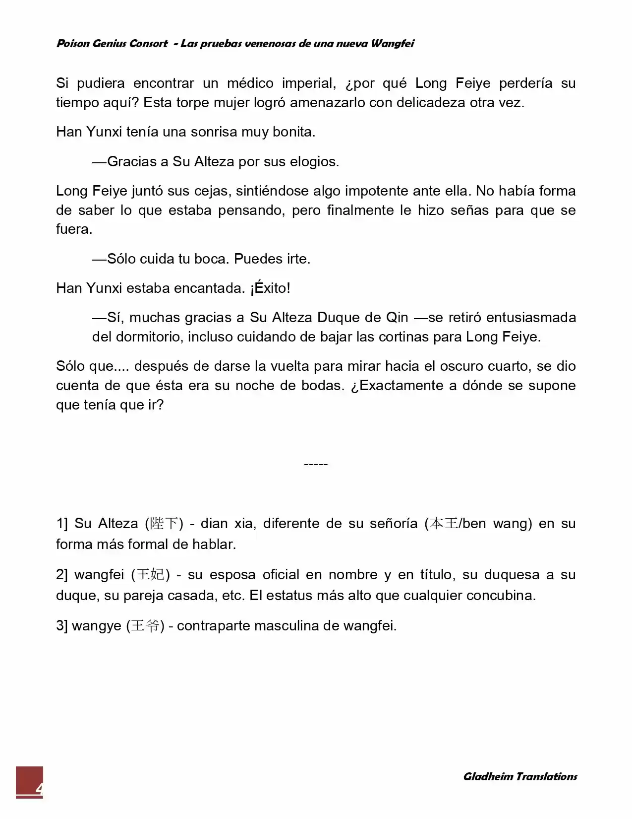 Poison Genious Consort (Novela) - Capítulo 12 - Página 4 - LectorTMOo
