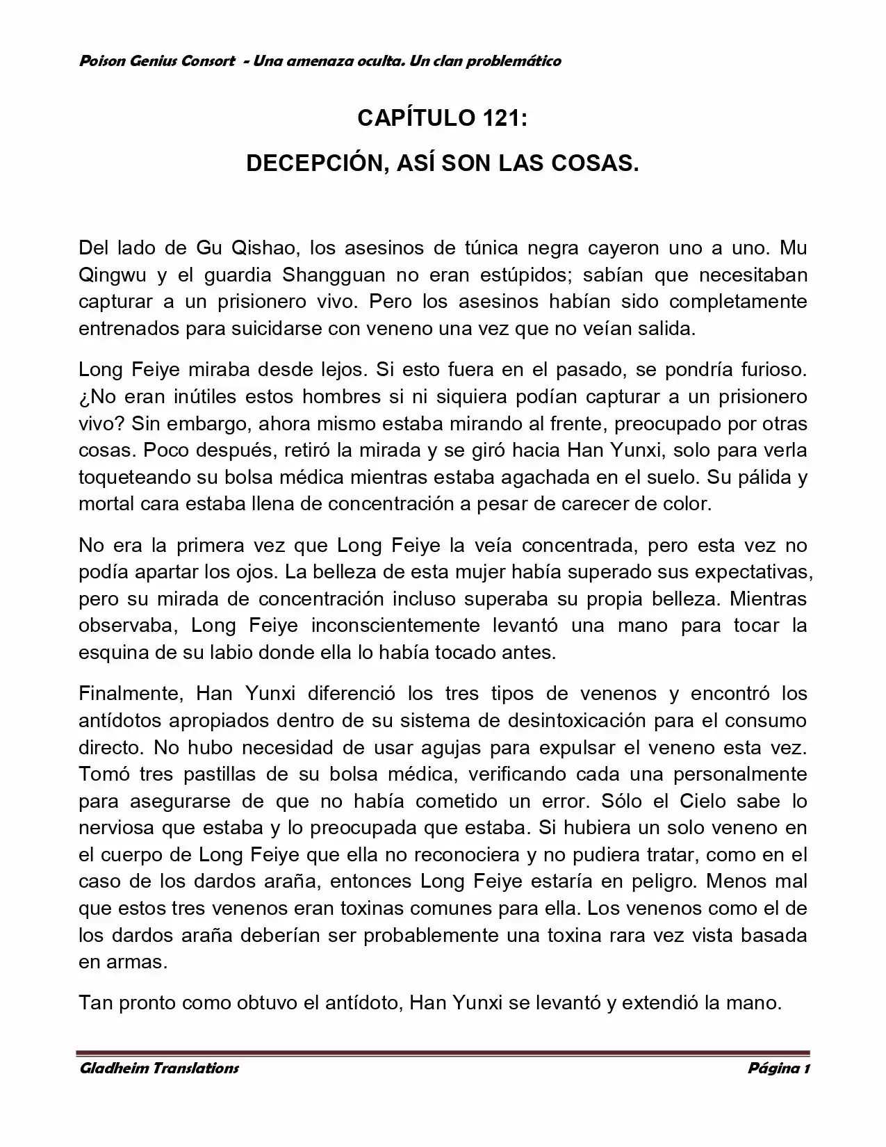 Poison Genious Consort (Novela) - Capítulo 121 - Página 1 - LectorTMOo