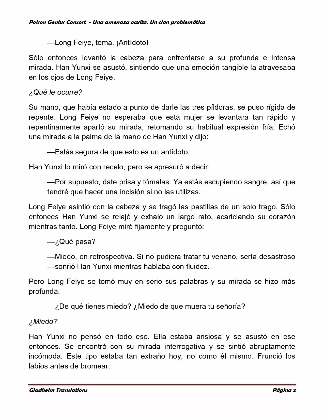 Poison Genious Consort (Novela) - Capítulo 121 - Página 2 - LectorTMOo
