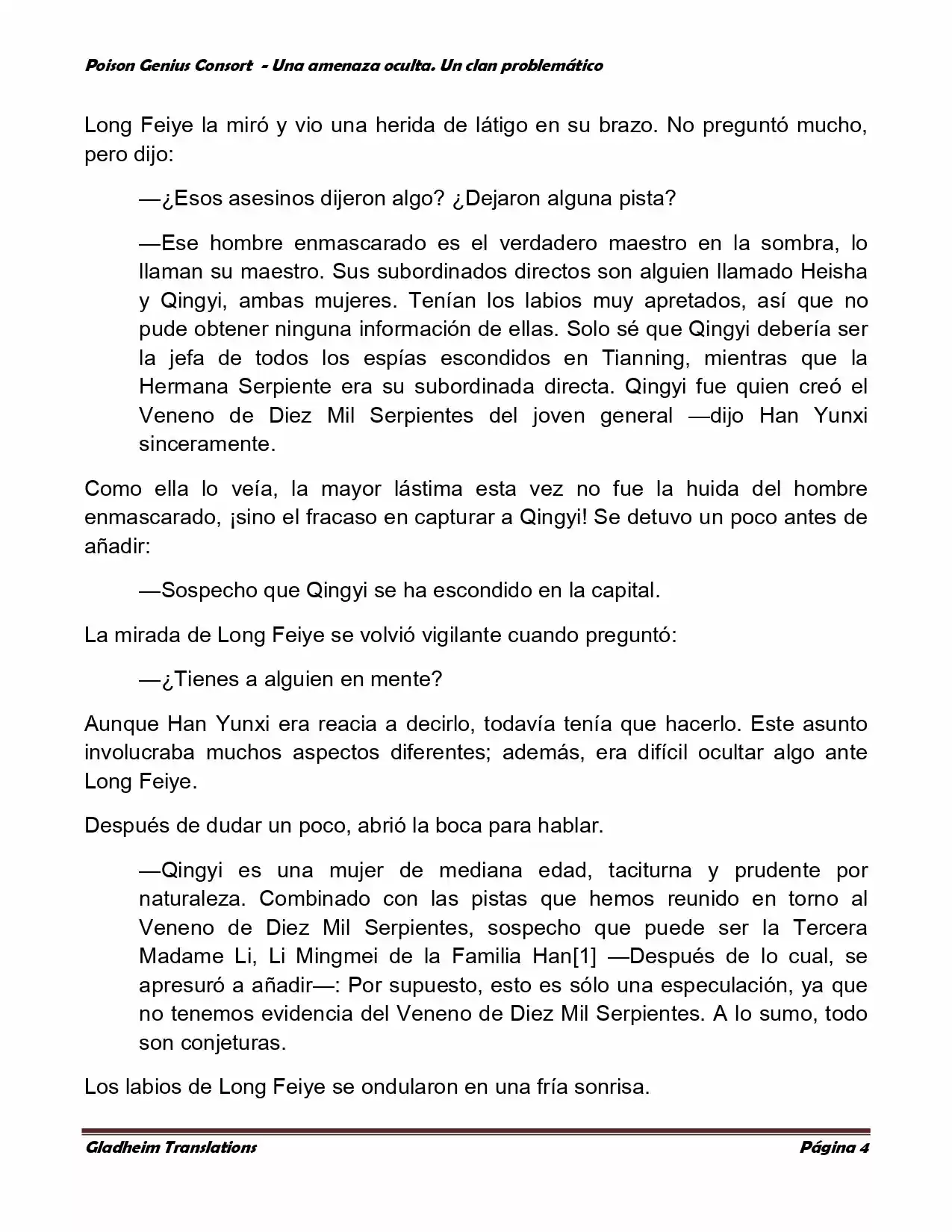 Poison Genious Consort (Novela) - Capítulo 121 - Página 4 - LectorTMOo