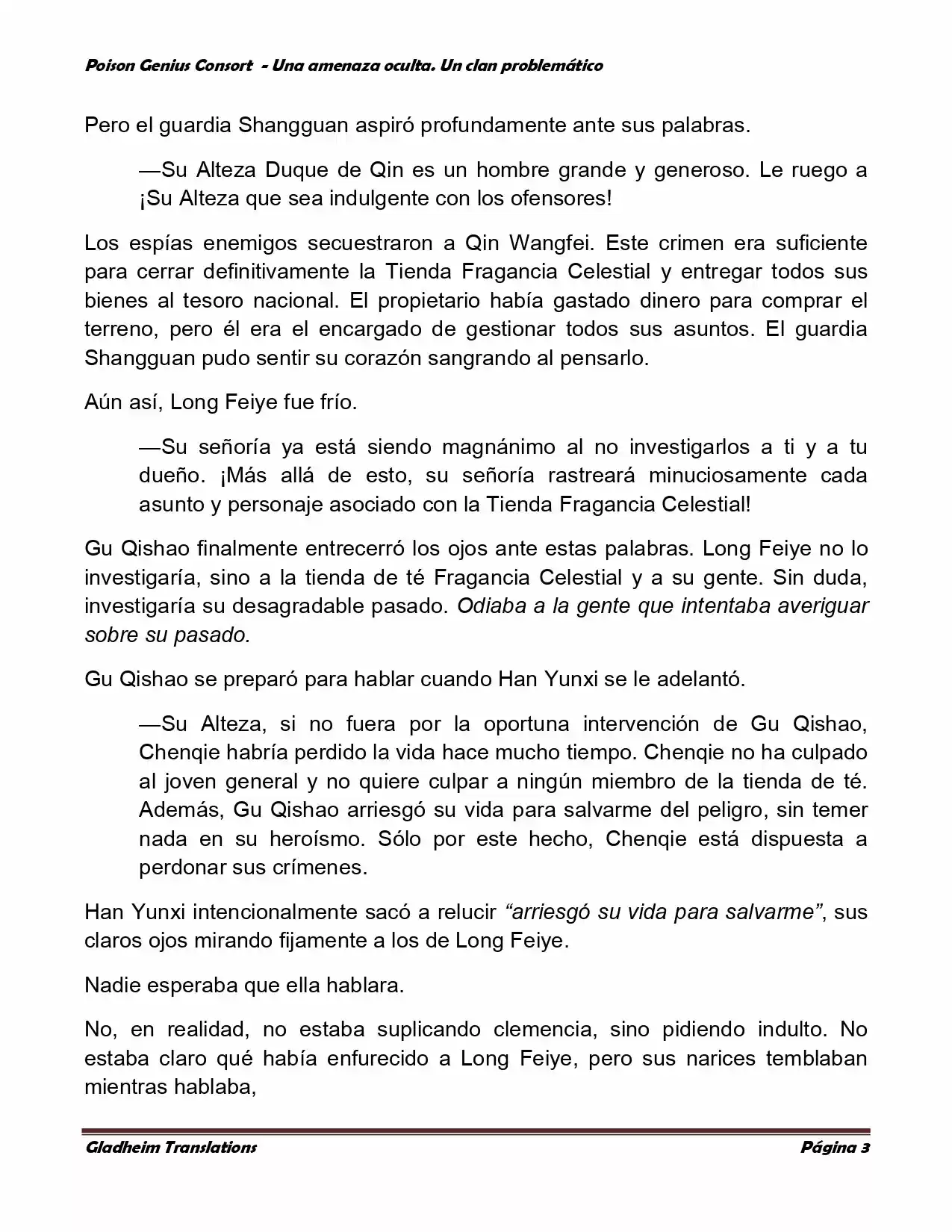 Poison Genious Consort (Novela) - Capítulo 122 - Página 3 - LectorTMOo