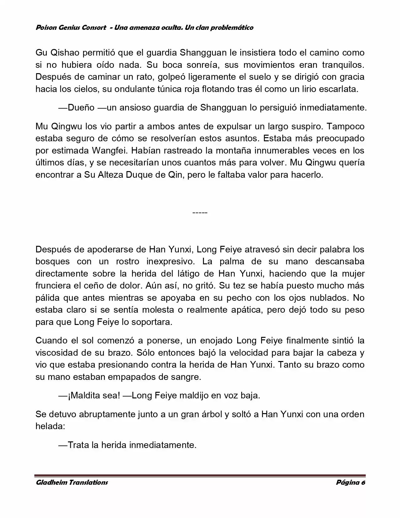 Poison Genious Consort (Novela) - Capítulo 122 - Página 6 - LectorTMOo