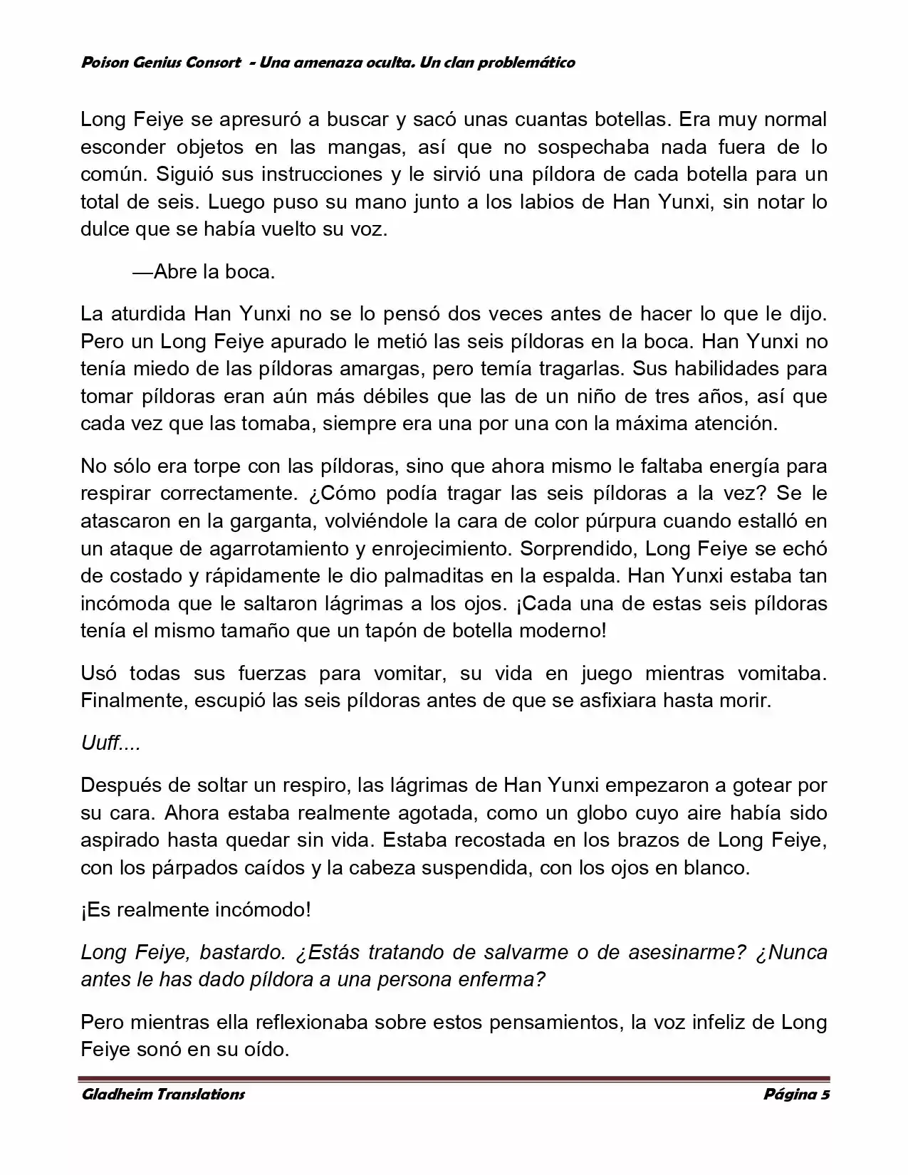Poison Genious Consort (Novela) - Capítulo 123 - Página 5 - LectorTMOo