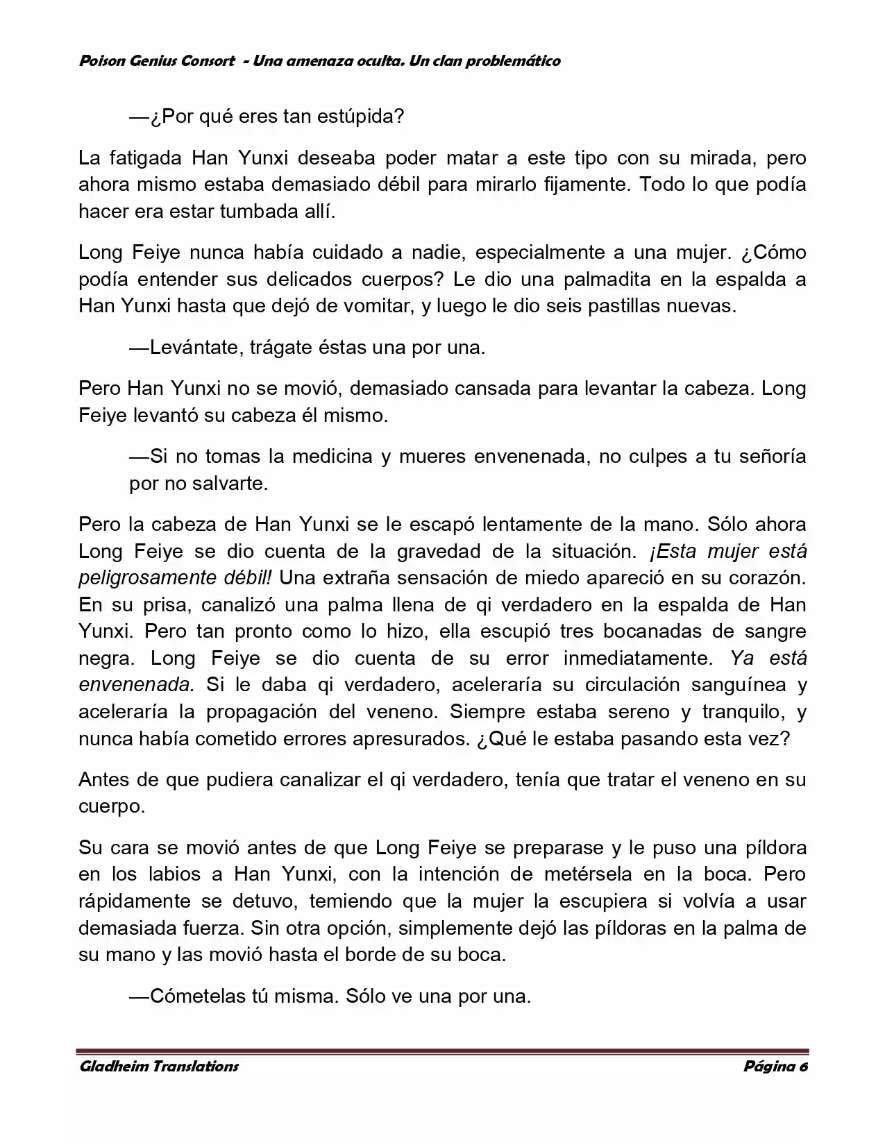 Poison Genious Consort (Novela) - Capítulo 123 - Página 6 - LectorTMOo