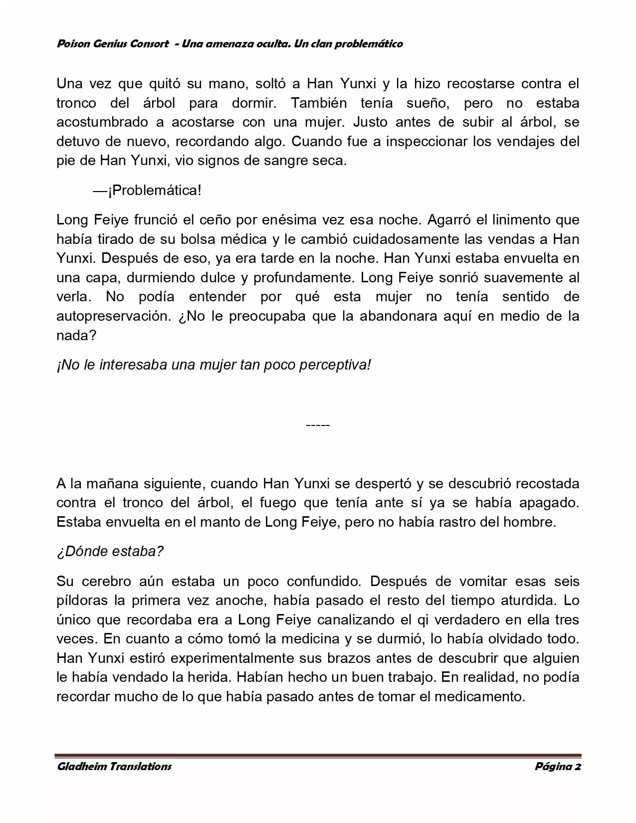 Poison Genious Consort (Novela) - Capítulo 124 - Página 2 - LectorTMOo