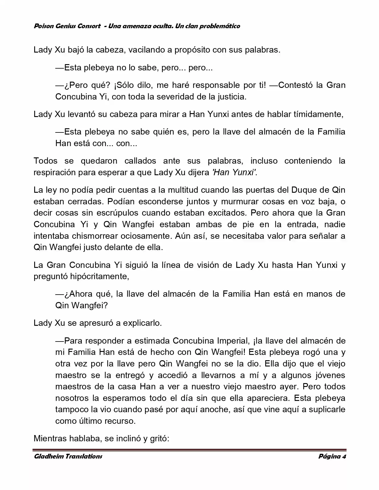 Poison Genious Consort (Novela) - Capítulo 126 - Página 4 - LectorTMOo