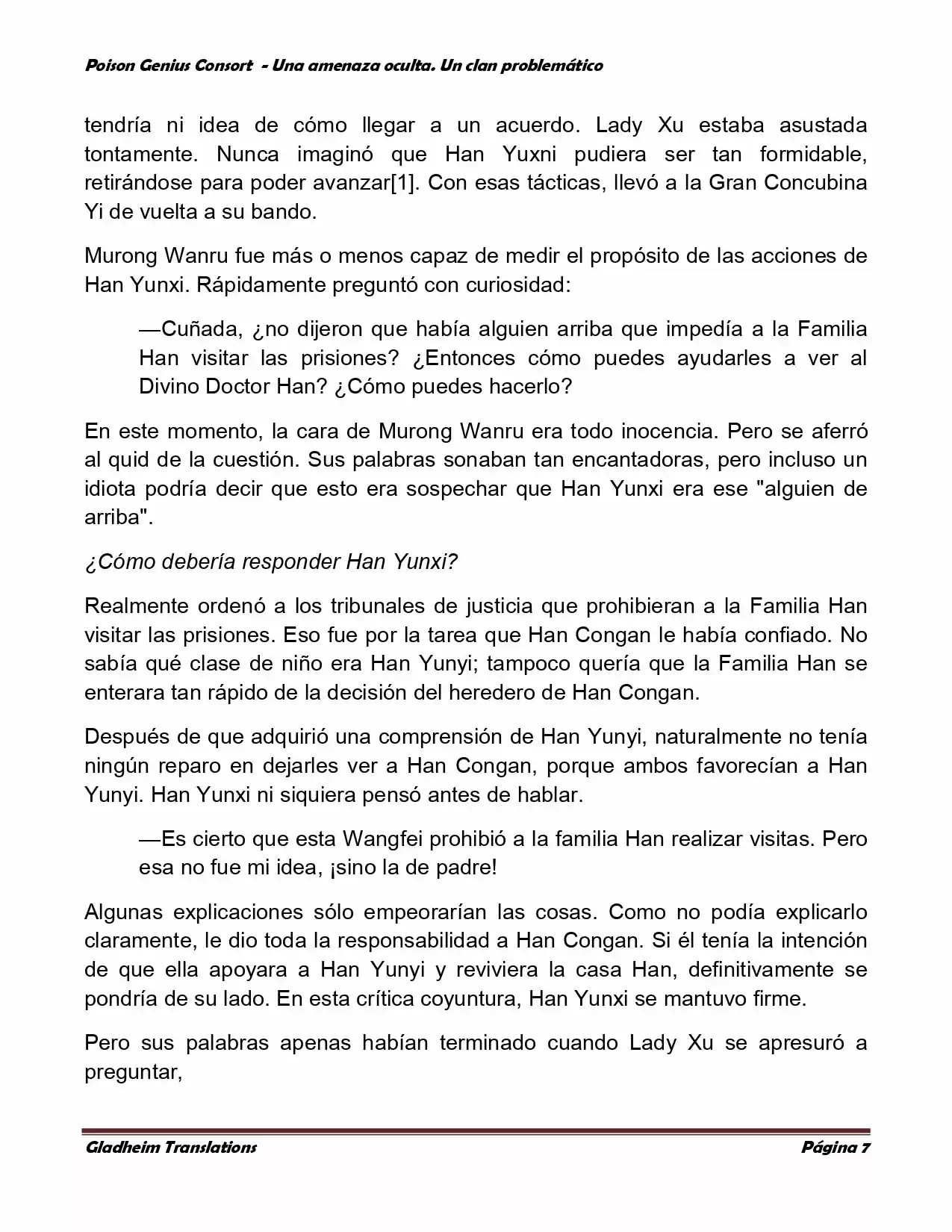 Poison Genious Consort (Novela) - Capítulo 126 - Página 7 - LectorTMOo