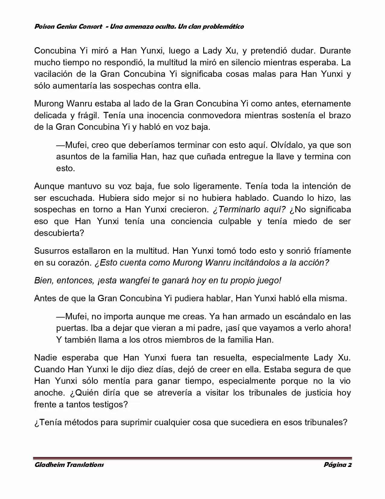 Poison Genious Consort (Novela) - Capítulo 127 - Página 2 - LectorTMOo