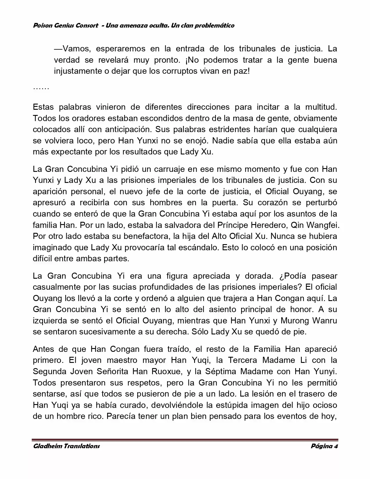 Poison Genious Consort (Novela) - Capítulo 127 - Página 4 - LectorTMOo