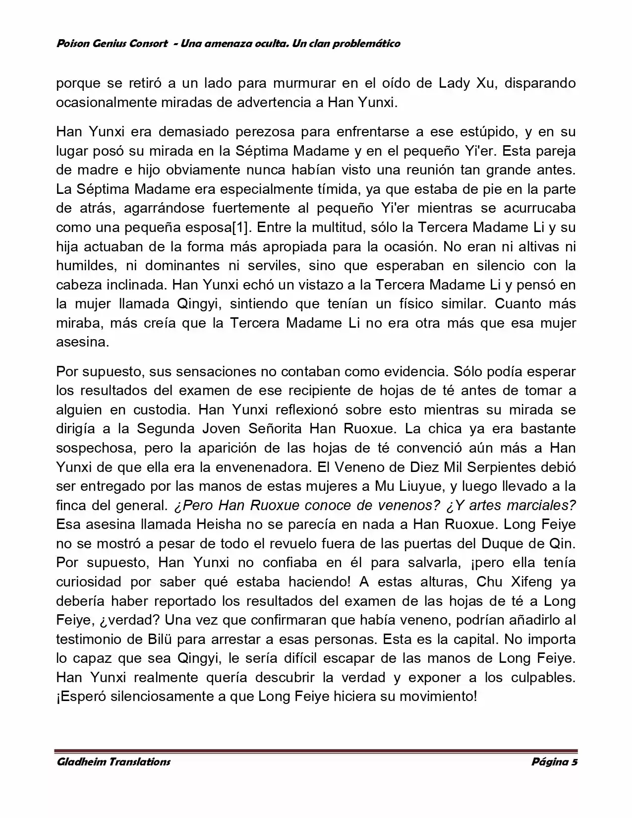 Poison Genious Consort (Novela) - Capítulo 127 - Página 5 - LectorTMOo